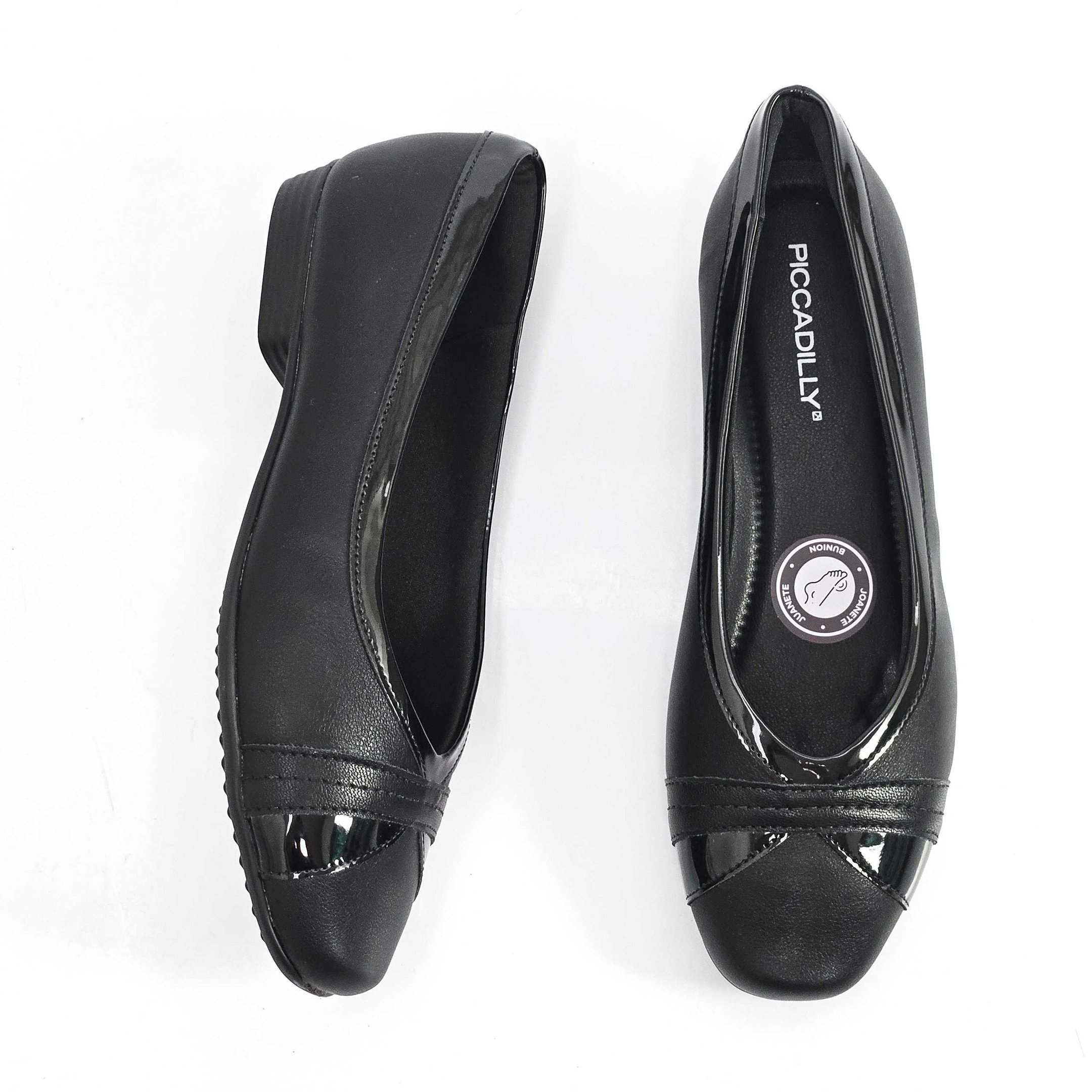Sapatilha Feminina Piccadilly Bico Quadrado Preto 2
