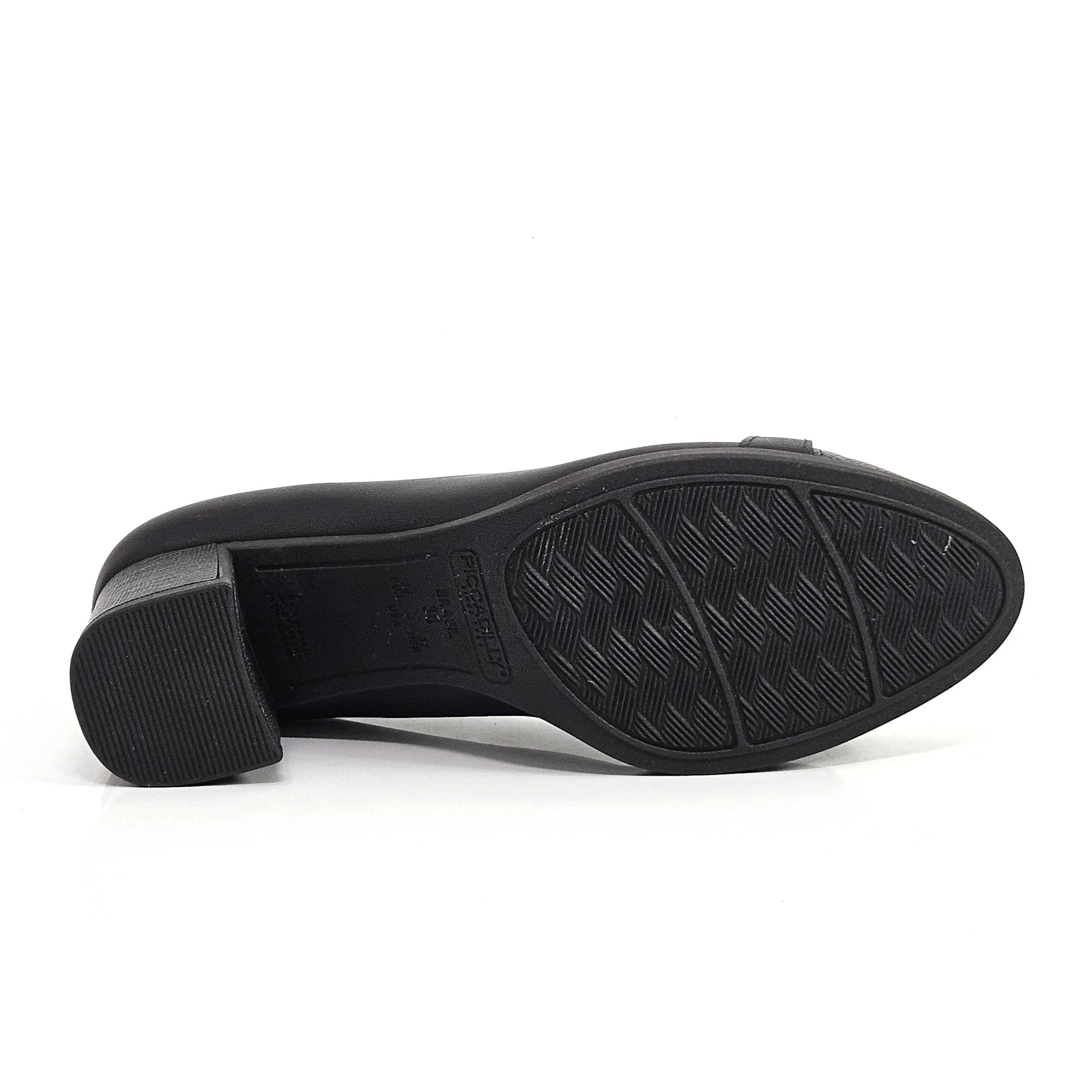 Sapato Feminino Piccadilly Salto Bloco Médio Detalhe Preto 4
