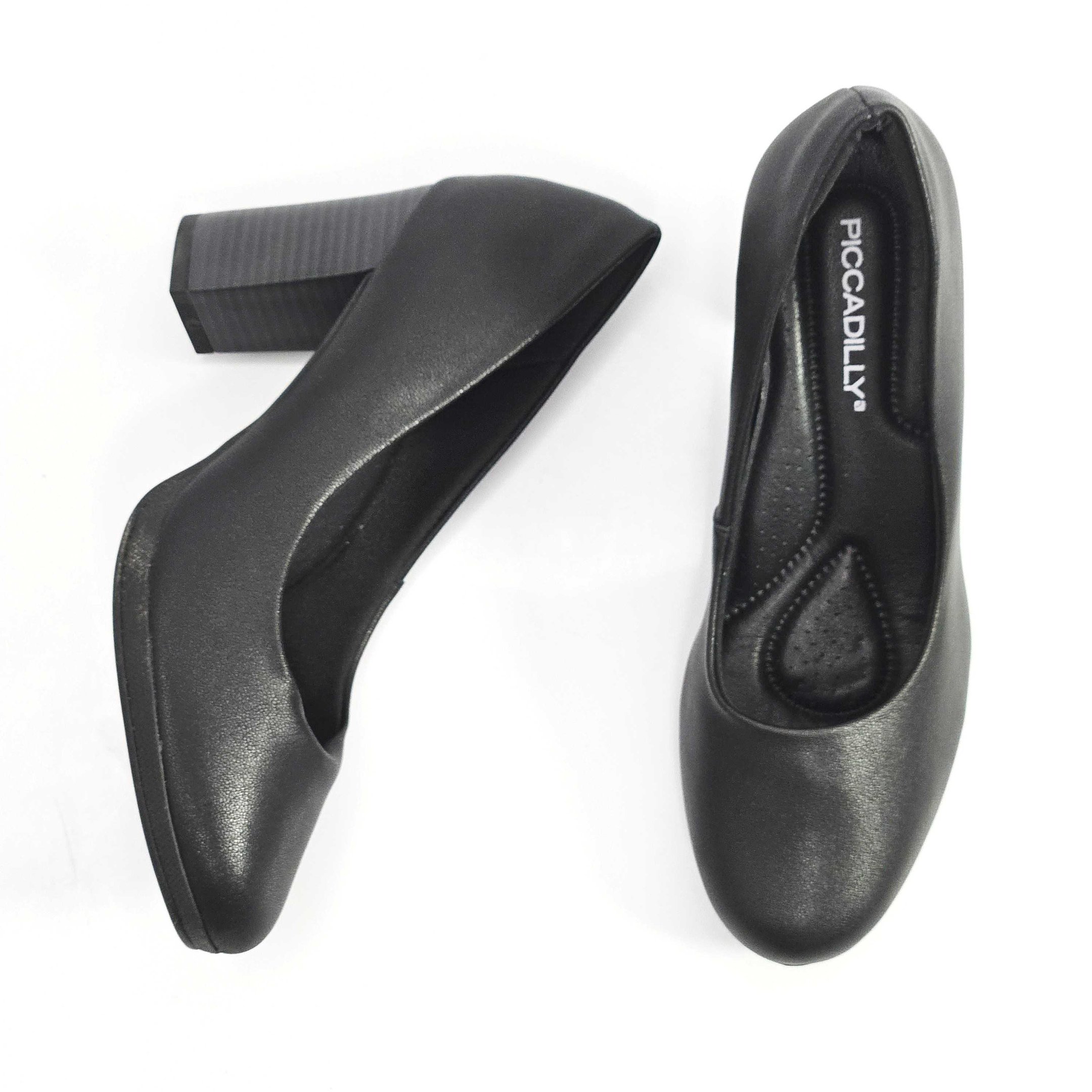Sapato Feminino Piccadilly Básico Salto Alto Preto 2