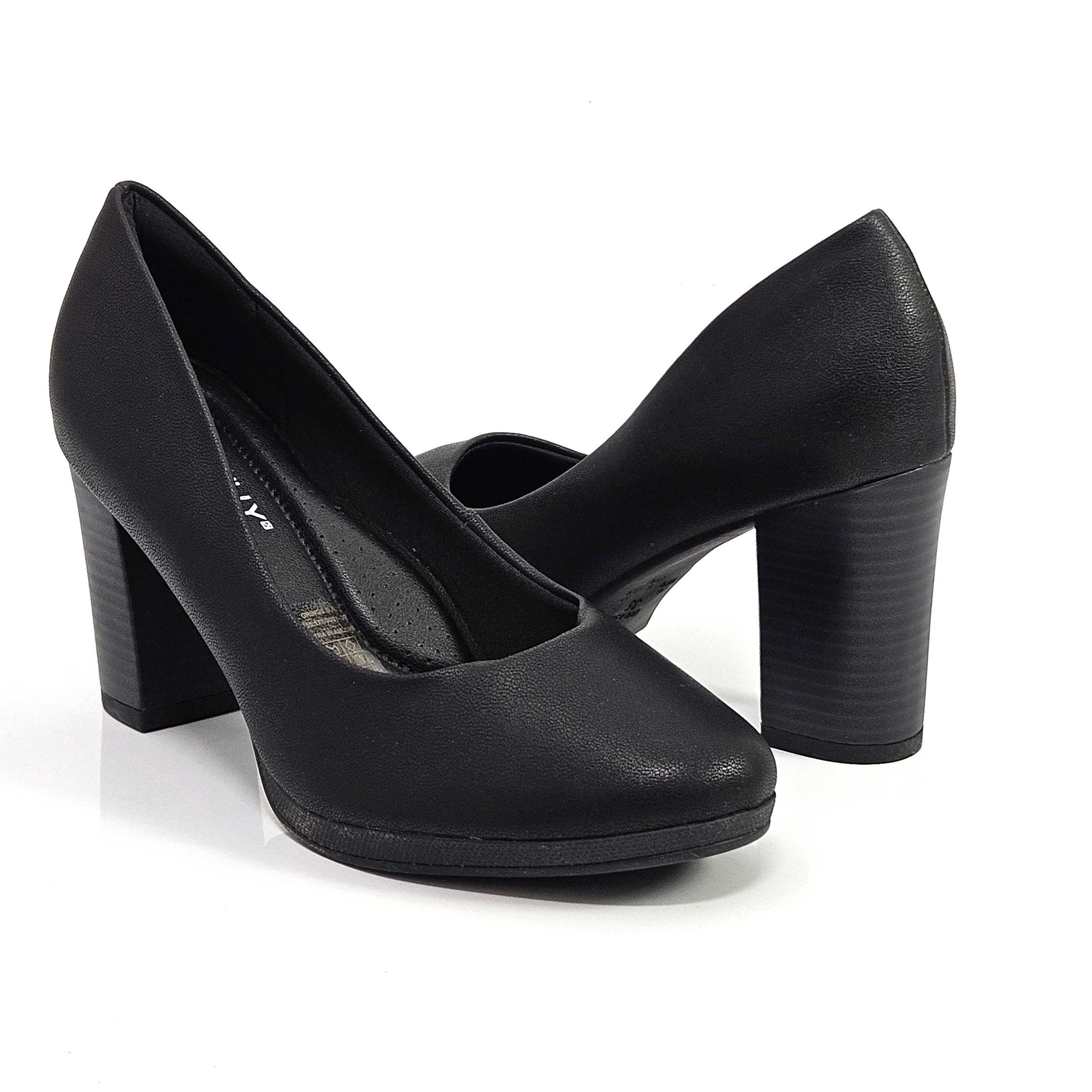 Sapato Feminino Piccadilly Básico Salto Alto Preto 3