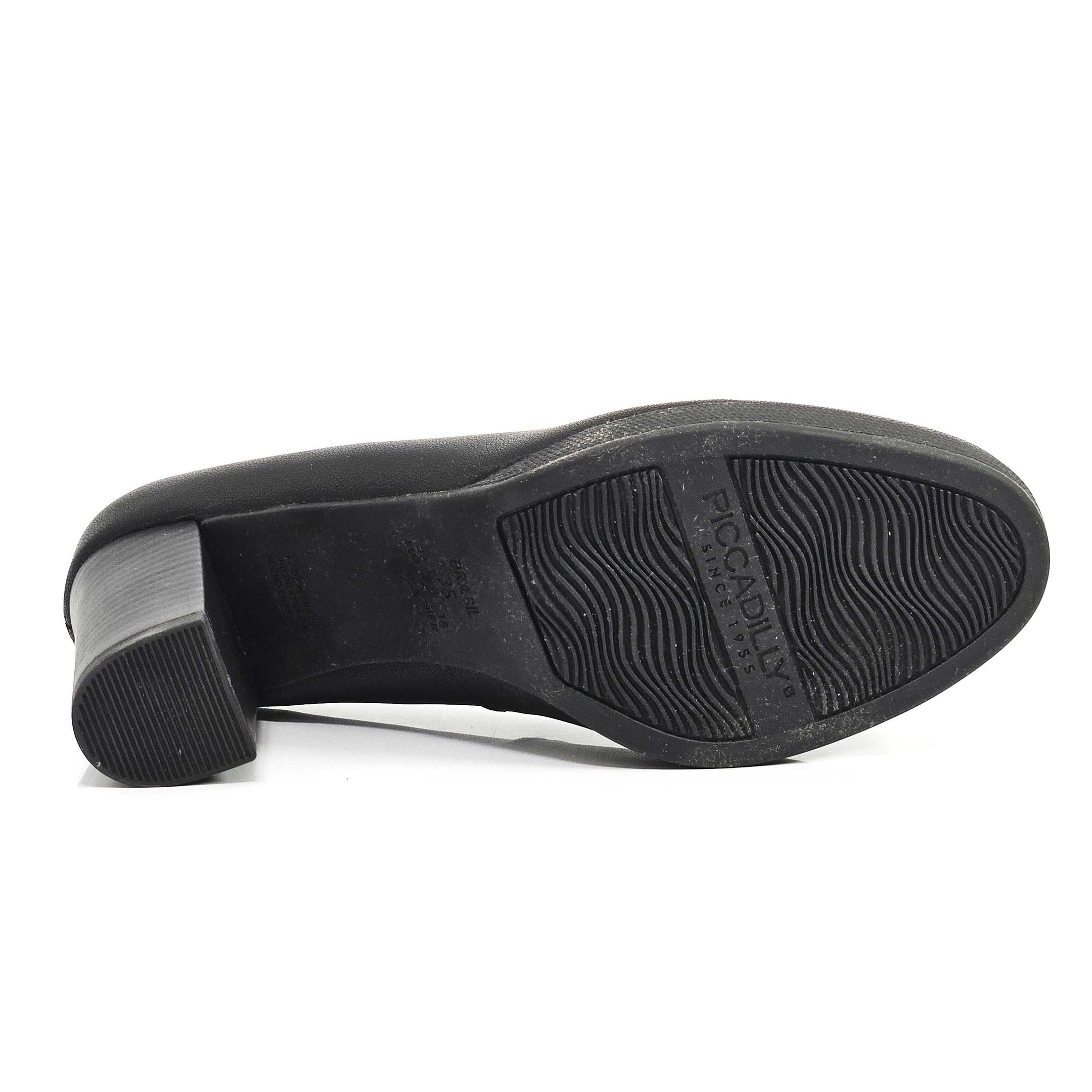 Sapato Feminino Piccadilly Básico Salto Alto Preto 4