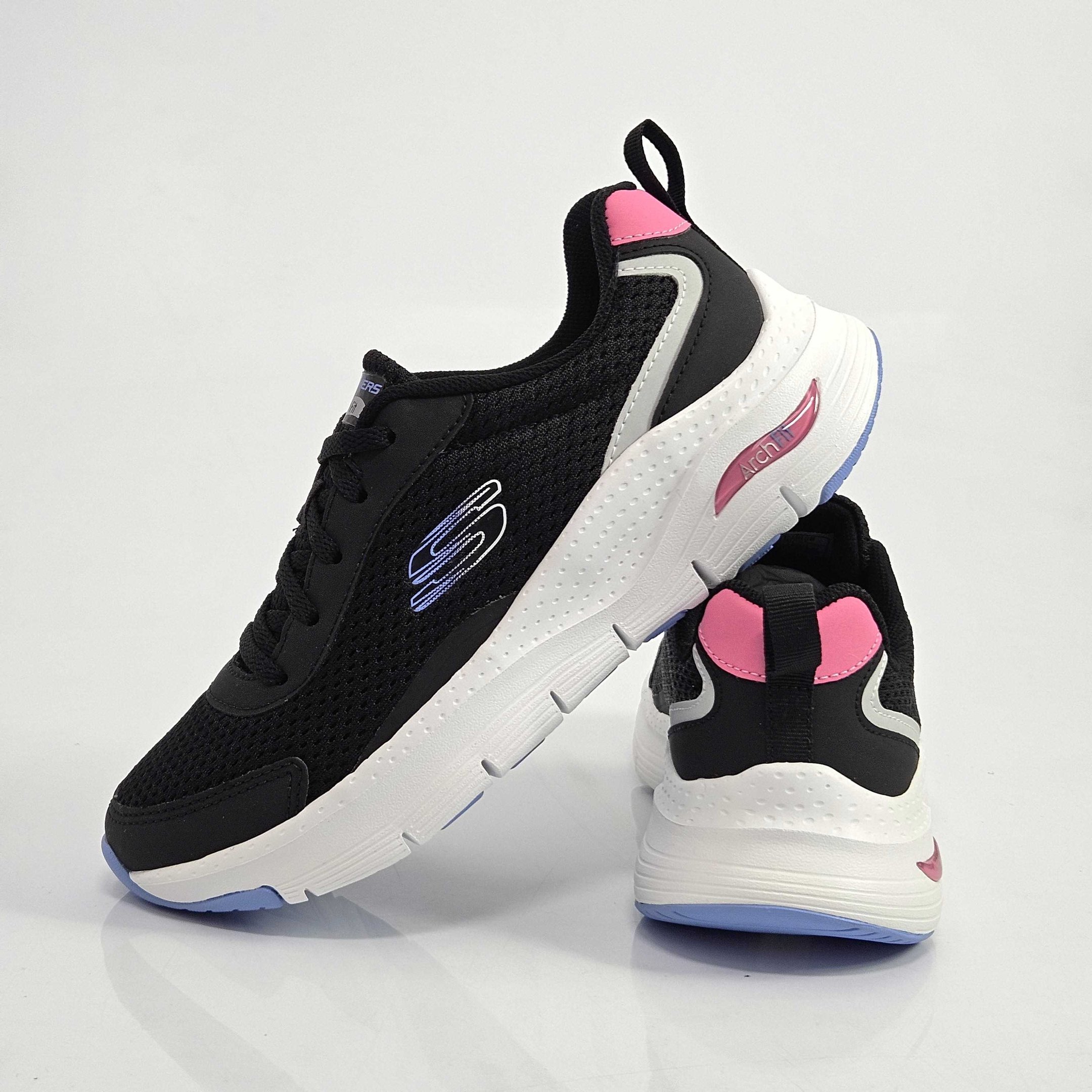 Tênis Feminino Skechers Arch Fit Cadarço Preto 3