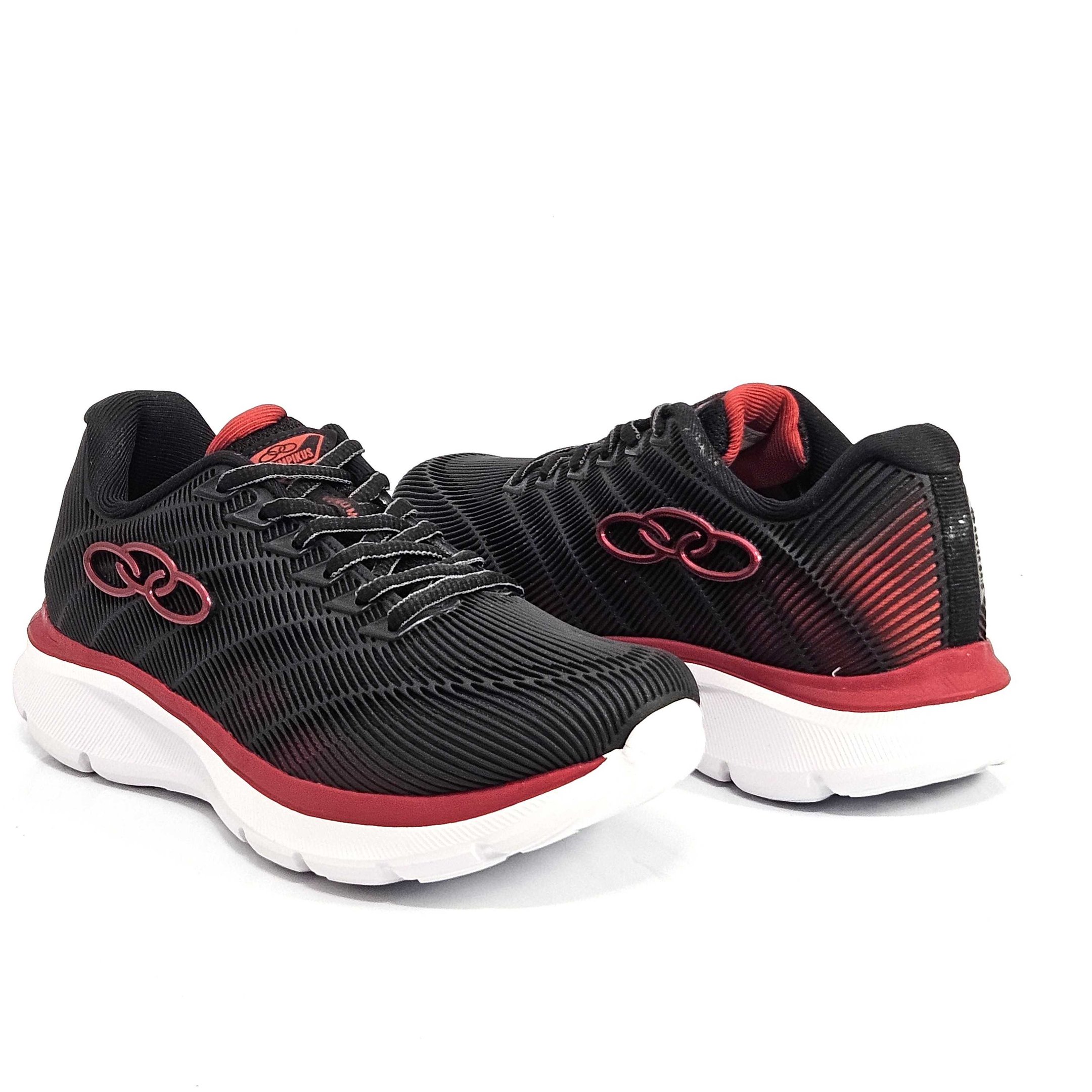 Tênis Infantil Olympikus Venum Preto/Vermelho 3