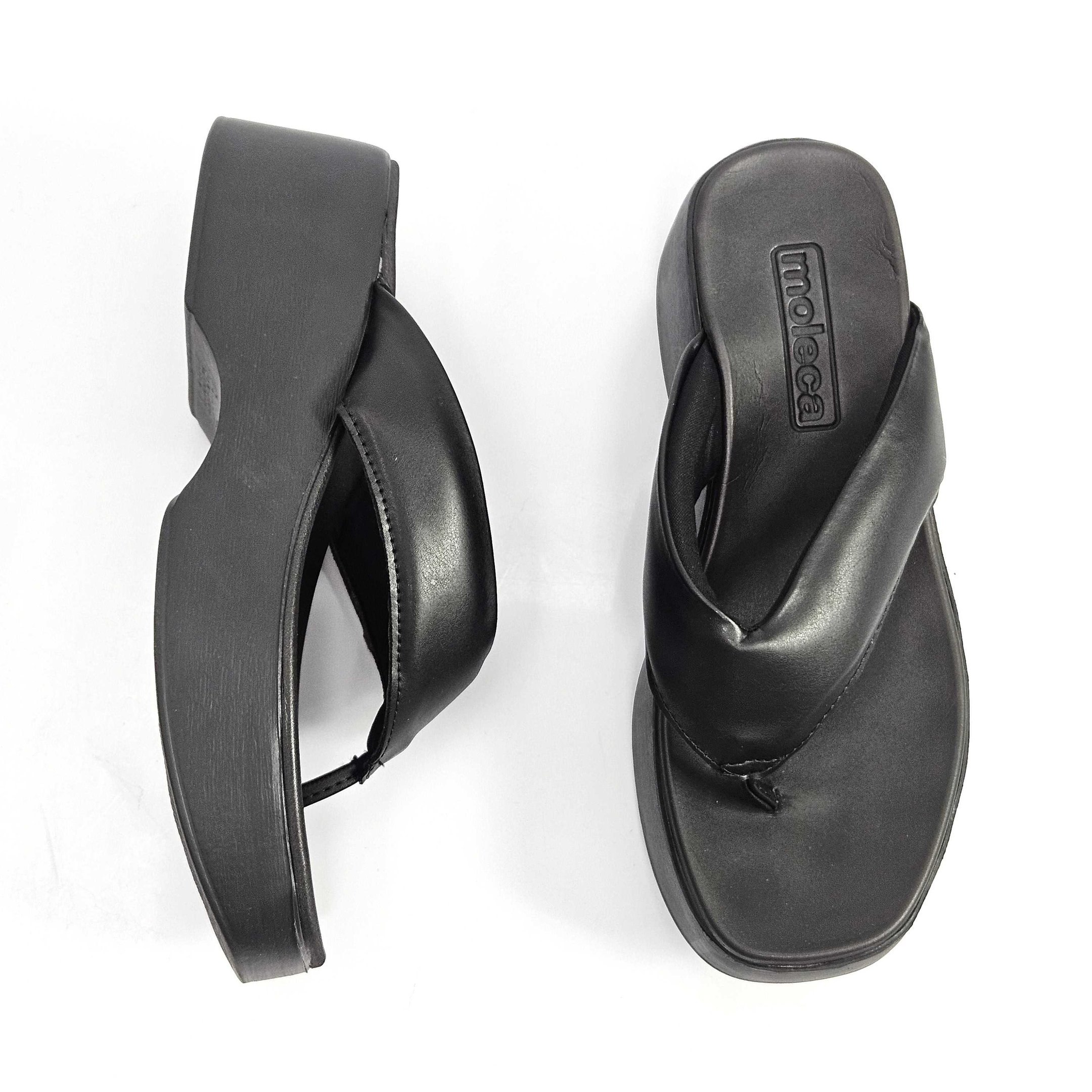 Tamanco Moleca Flat Dedo Leve Preto 2