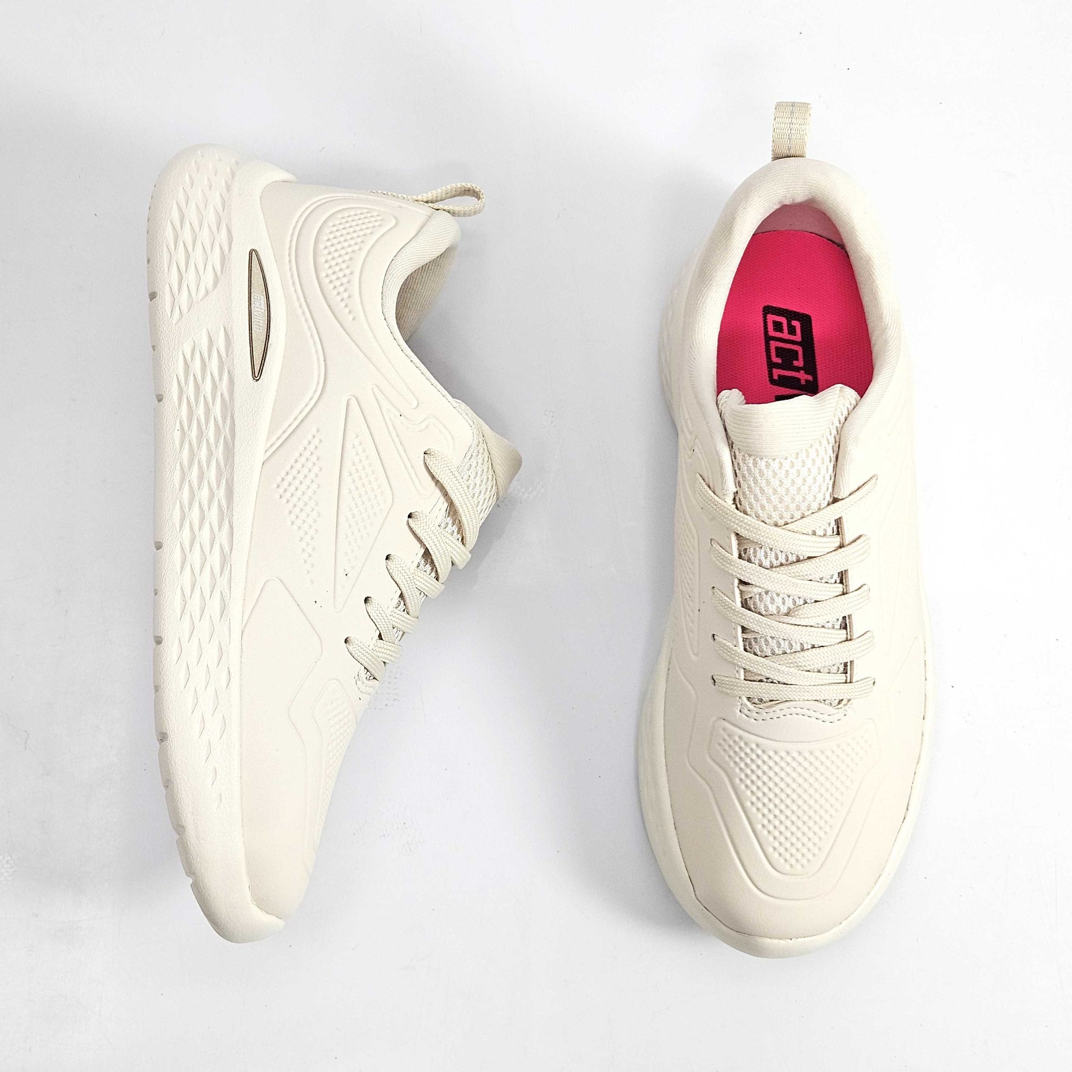 Tênis Esportivo Feminino Actvitta Laminado Off White 2