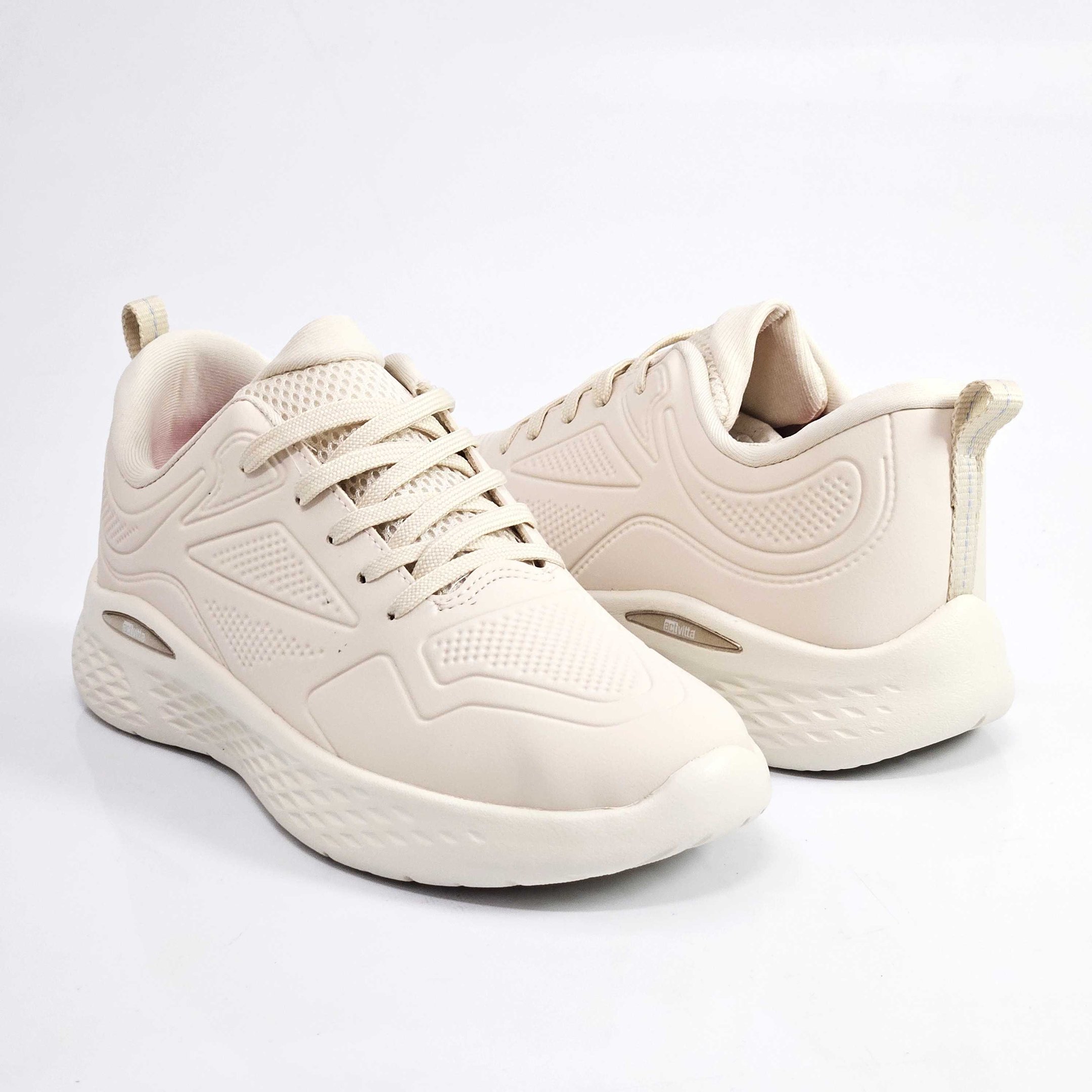 Tênis Esportivo Feminino Actvitta Laminado Off White 3