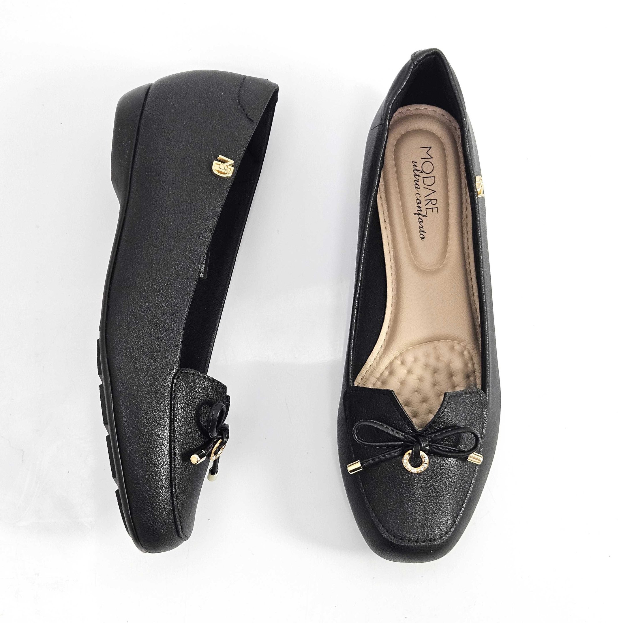 Sapatilha Feminina Mocassim Modare Laço Preto 2