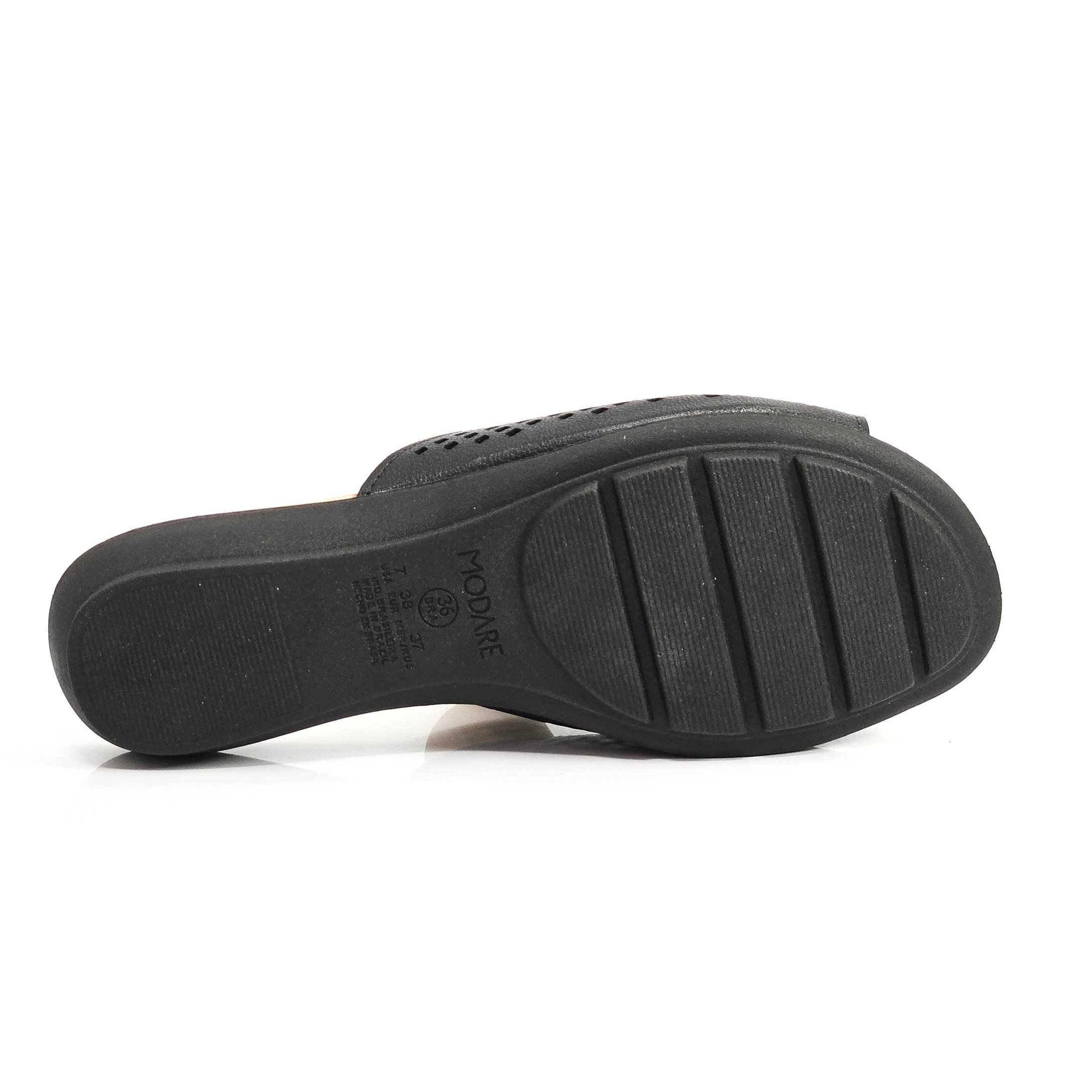 Chinelo Tamanco Feminino Modare Gaspea Laser Preto 4