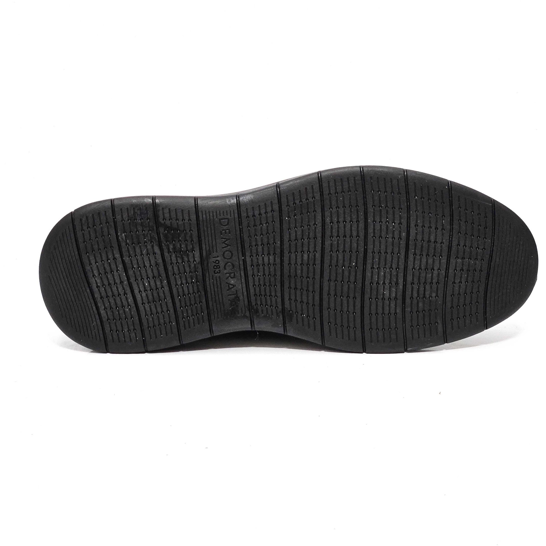 Mocassim Democrata Easy Leave Em Couro Preto 4