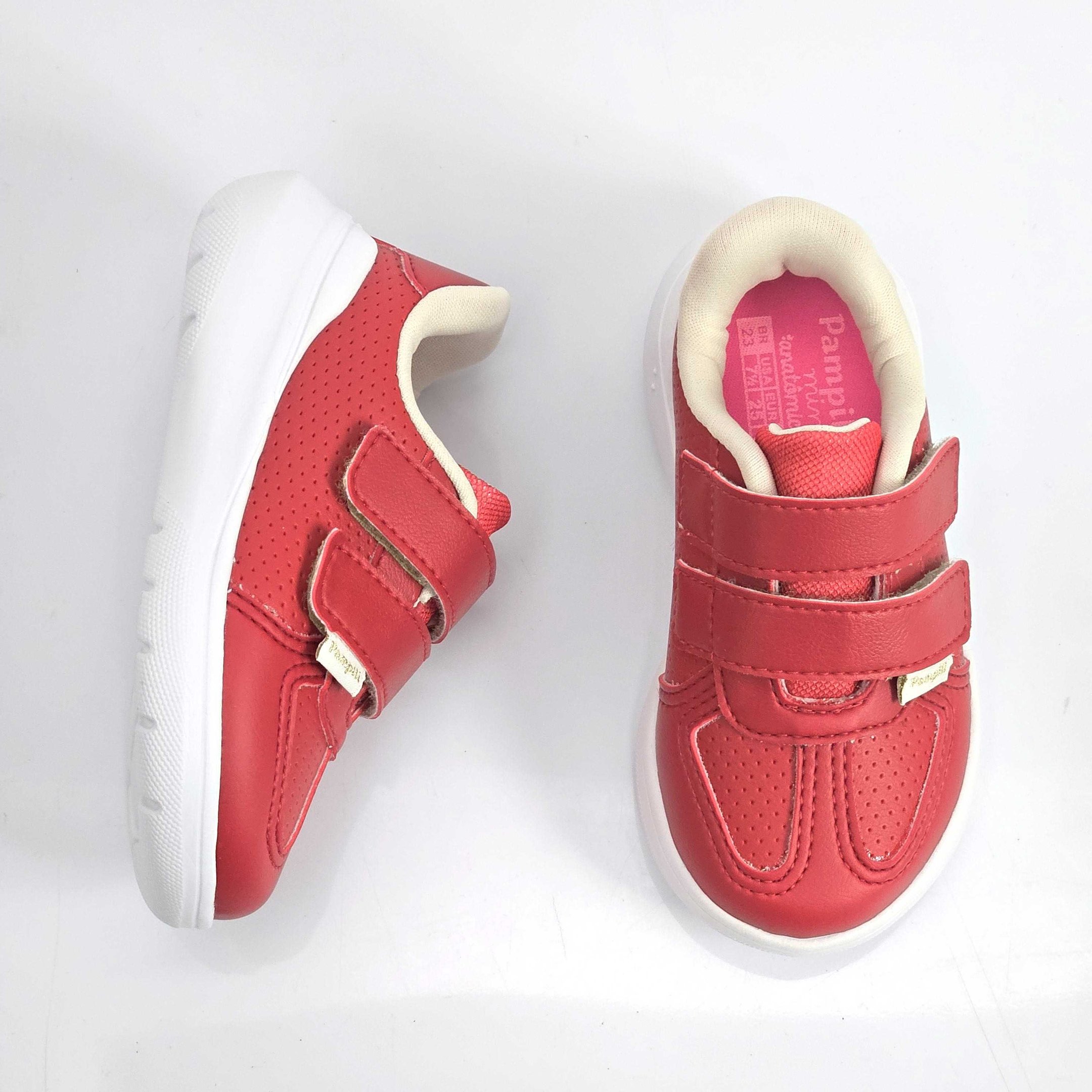 Tênis Infantil Pampili Sky Calce Fácil Vermelho 2