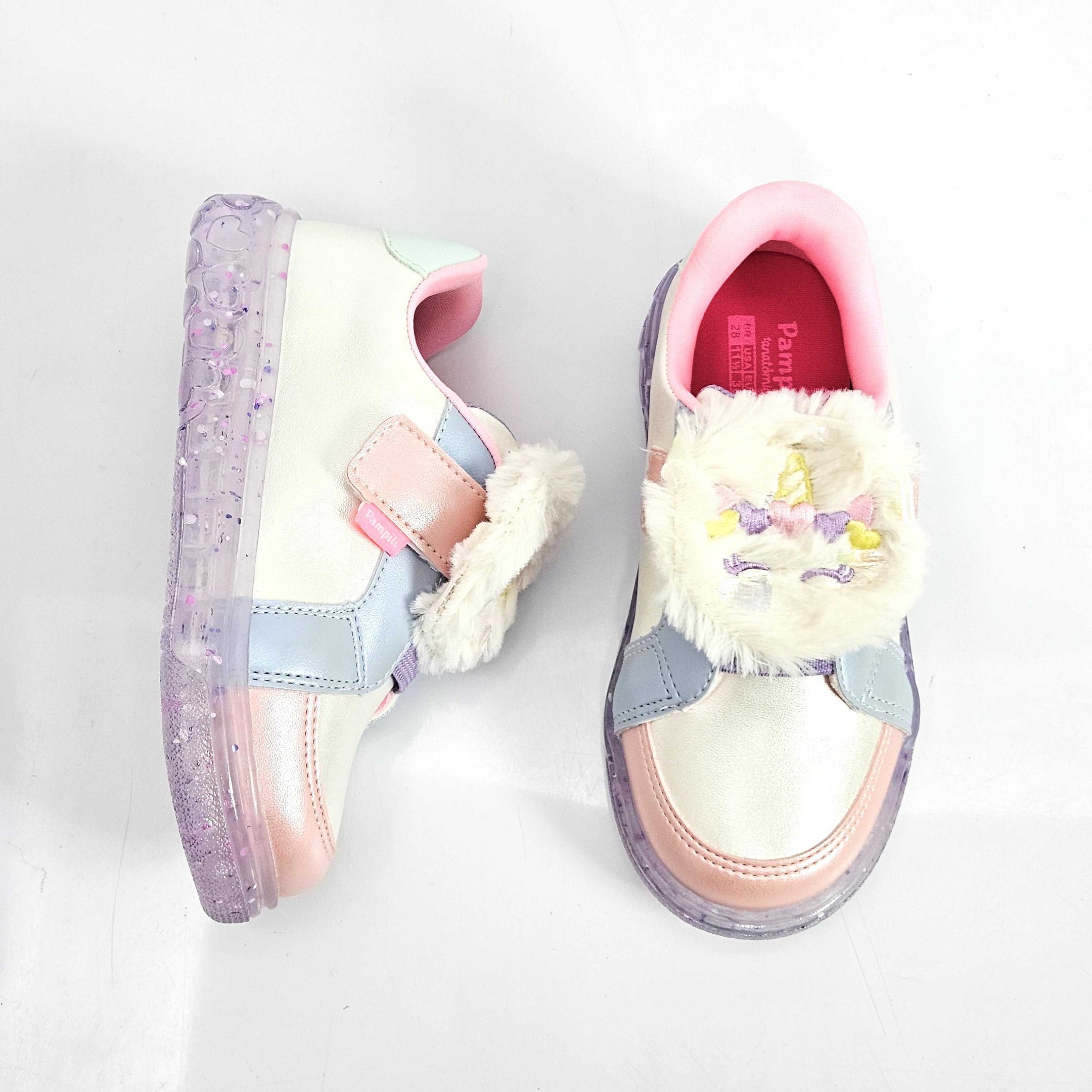 Tênis Infantil Pampili Casual Lúdico LED Branco 3