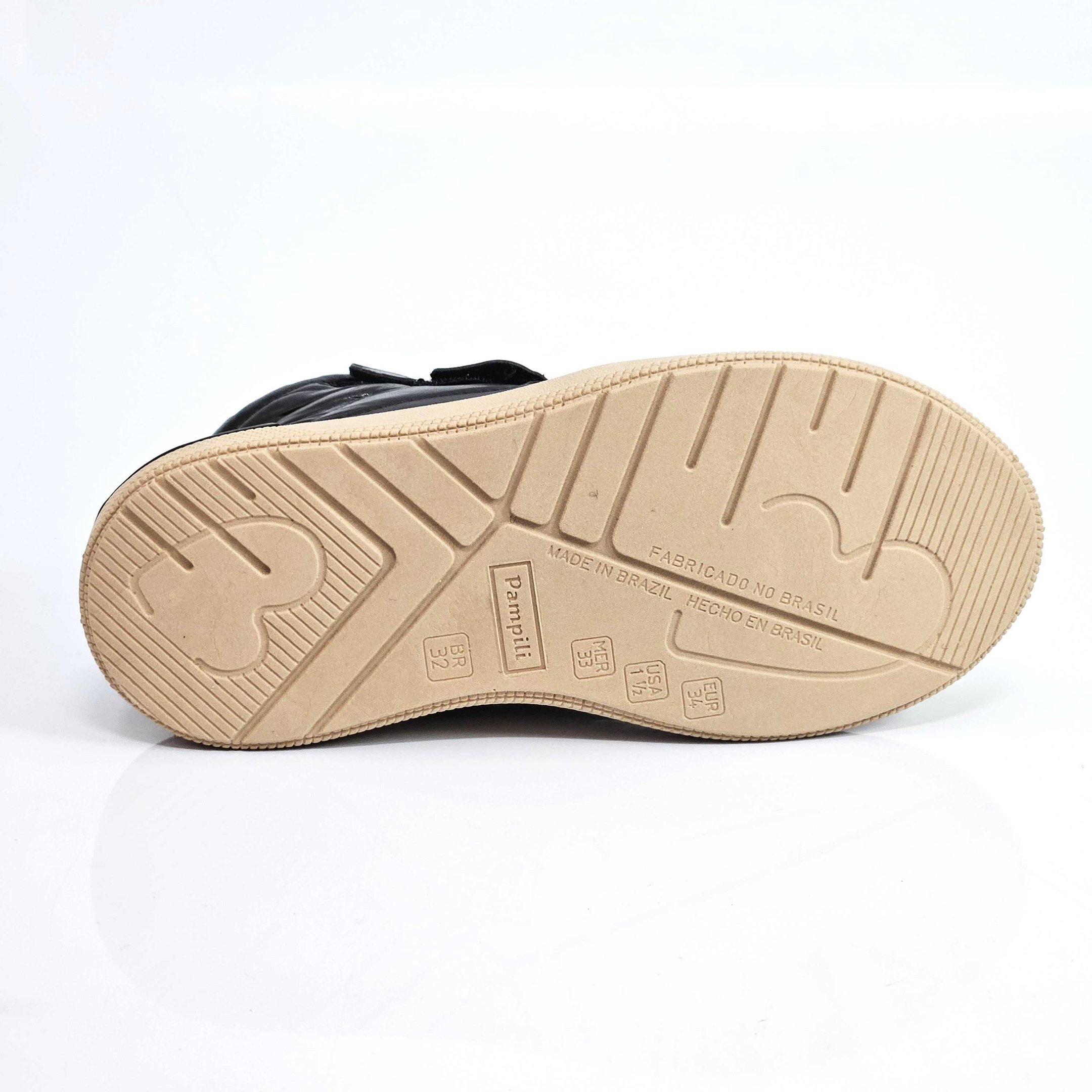 Tênis Infantil Pampili Mid Comfy Com Elástico Preto 4