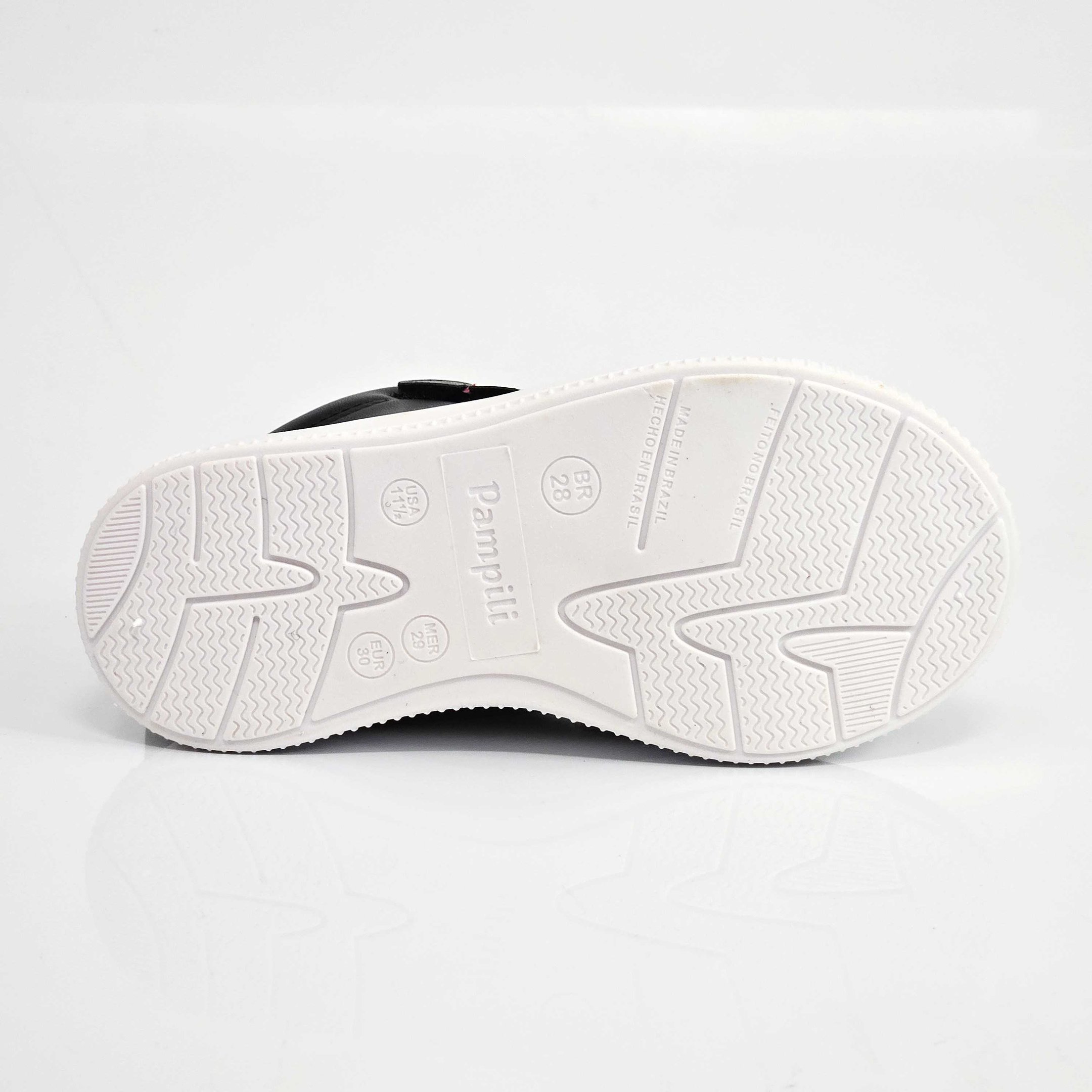 Tênis Infantil Casual Pampili MID Up Preto/Rosa 4