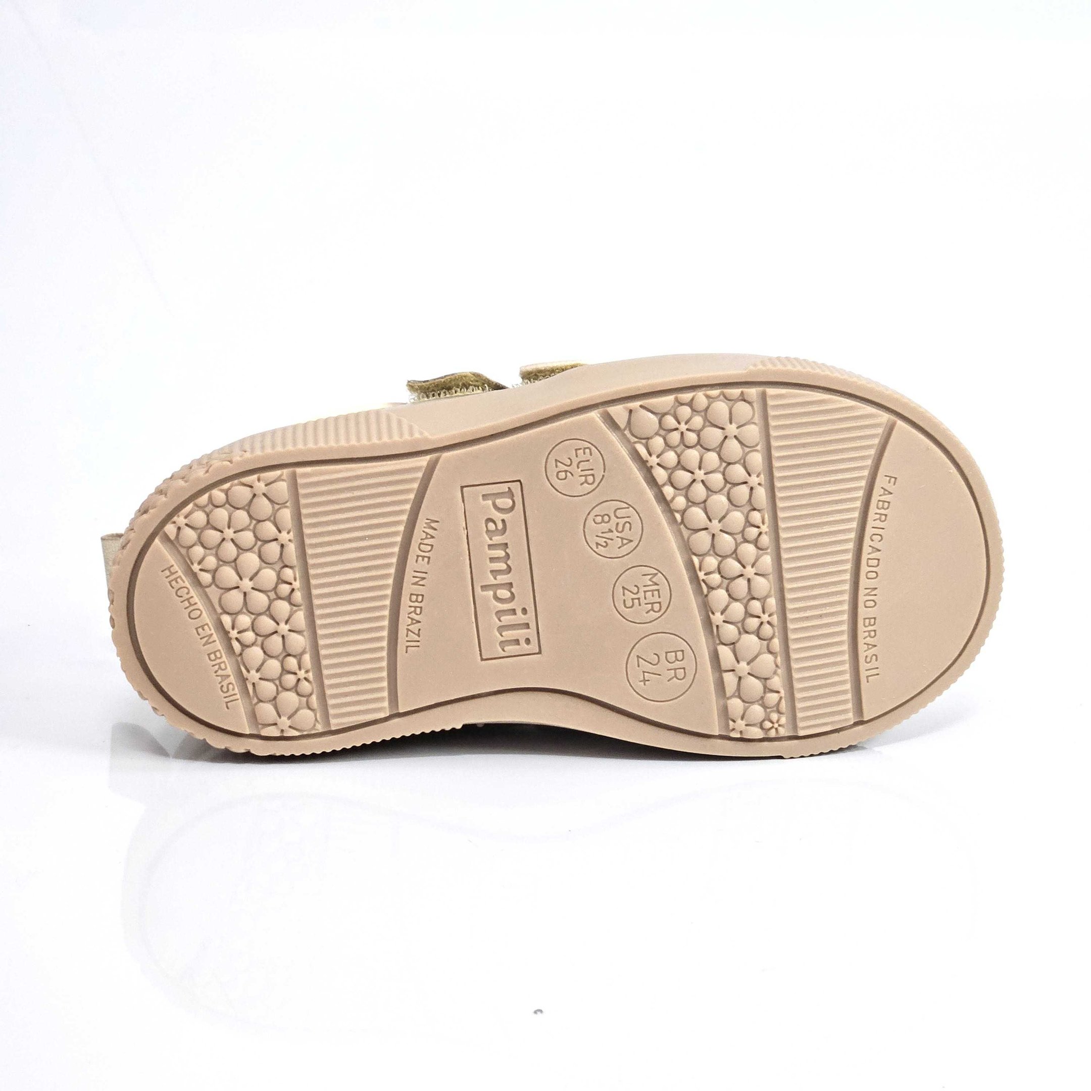 Tênis Infantil Pampili Yumi Calce Fácil Dourado/Nude 4