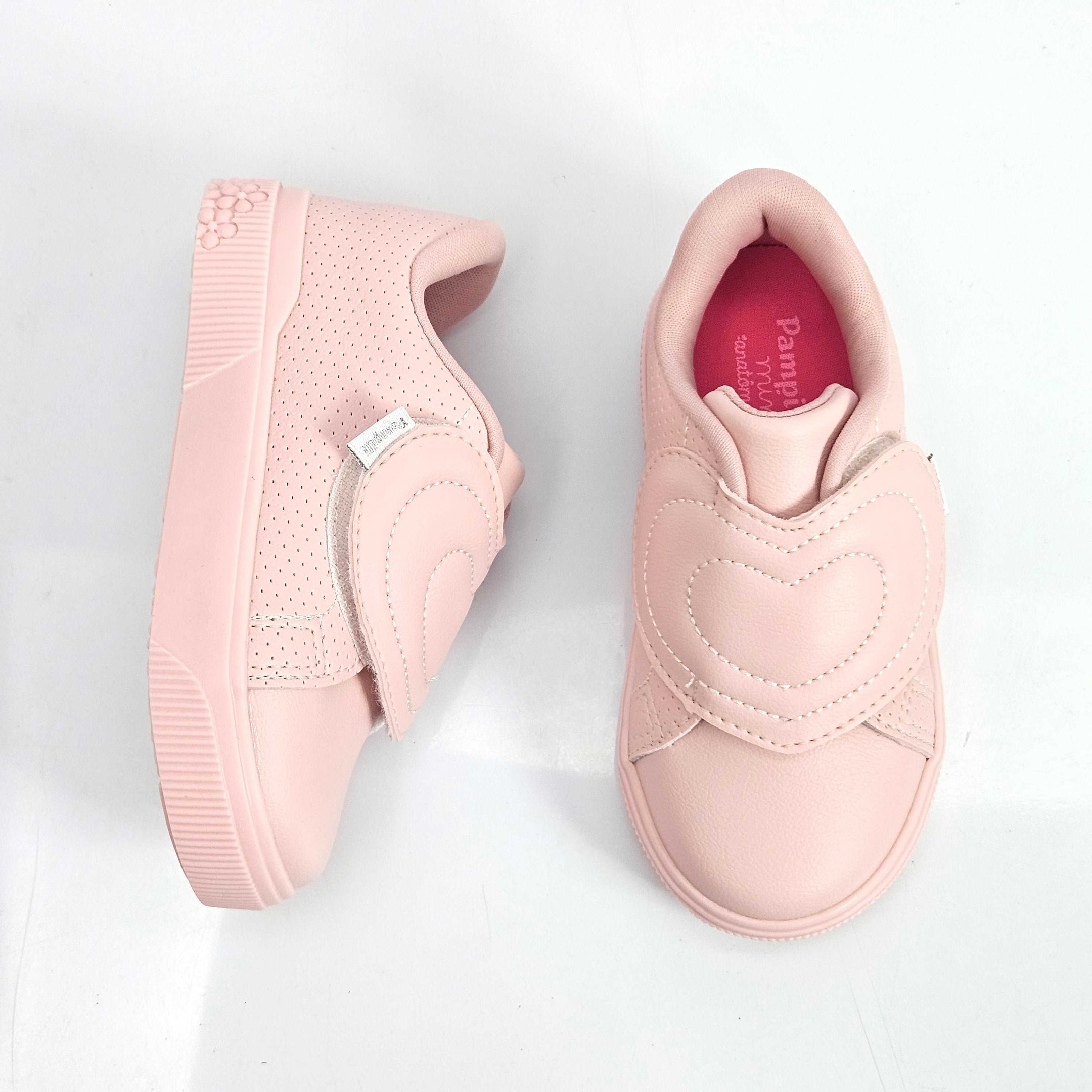 Tênis Infantil Pampili Yumi Coração Rosa 2