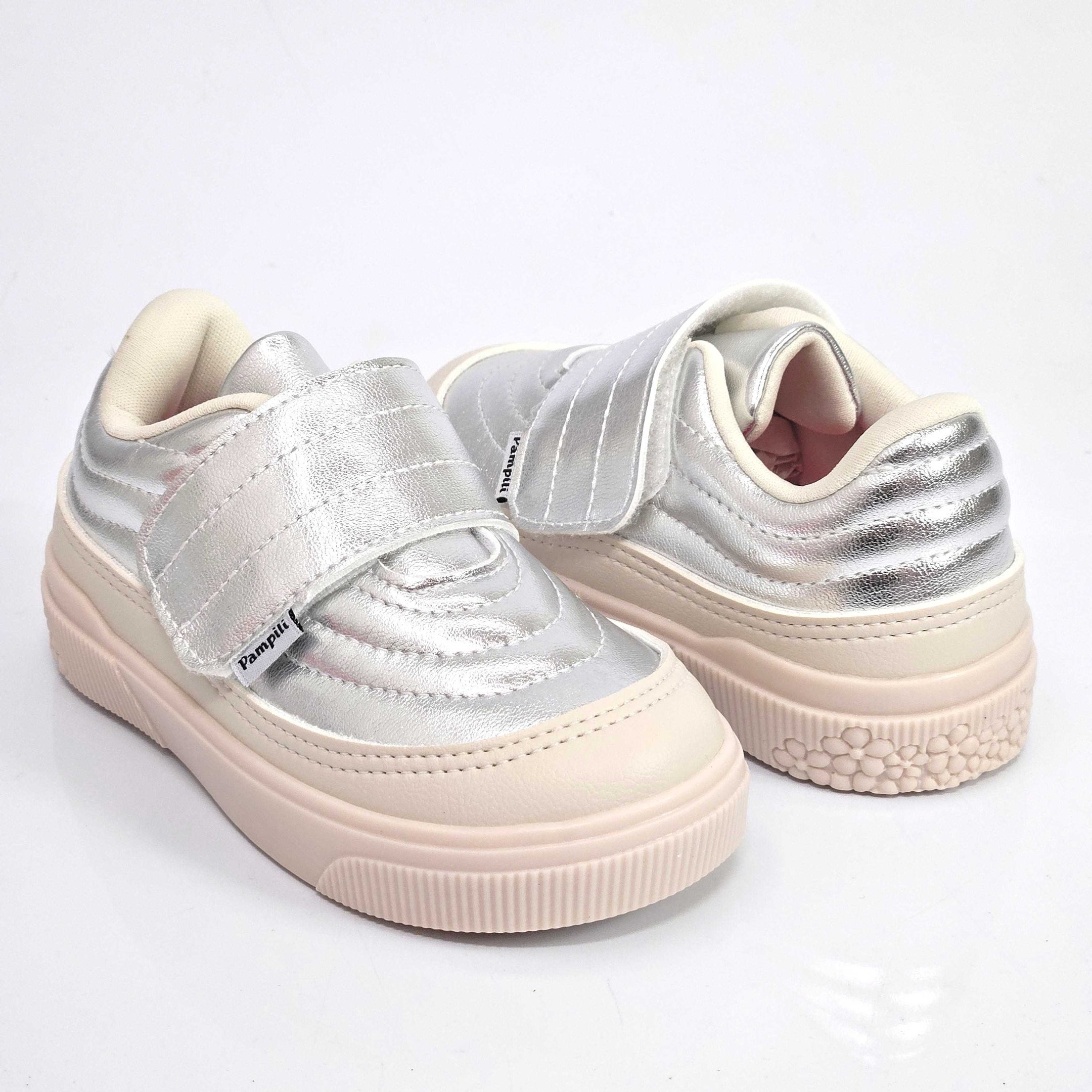 Tênis Infantil Pampili Yumi Metalizado Prata 3