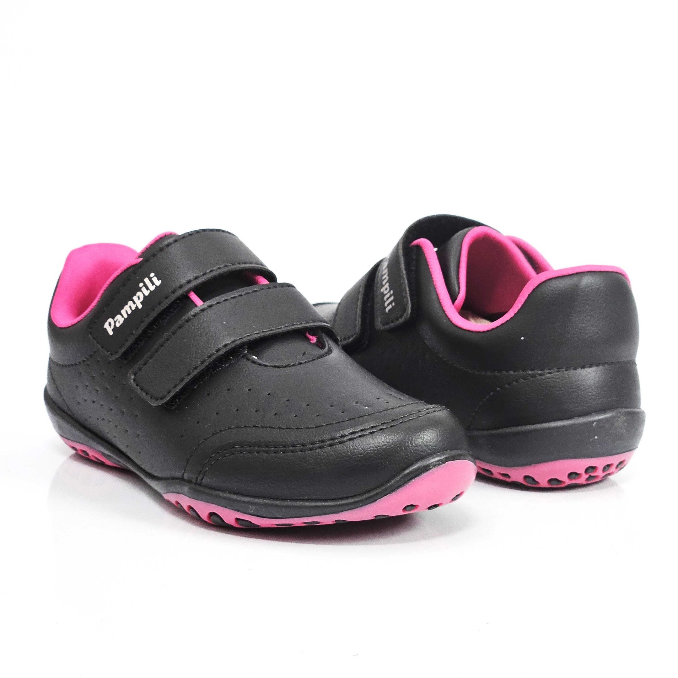 Tênis Casual Infantil Pampili Honey Preto/Rosa 3