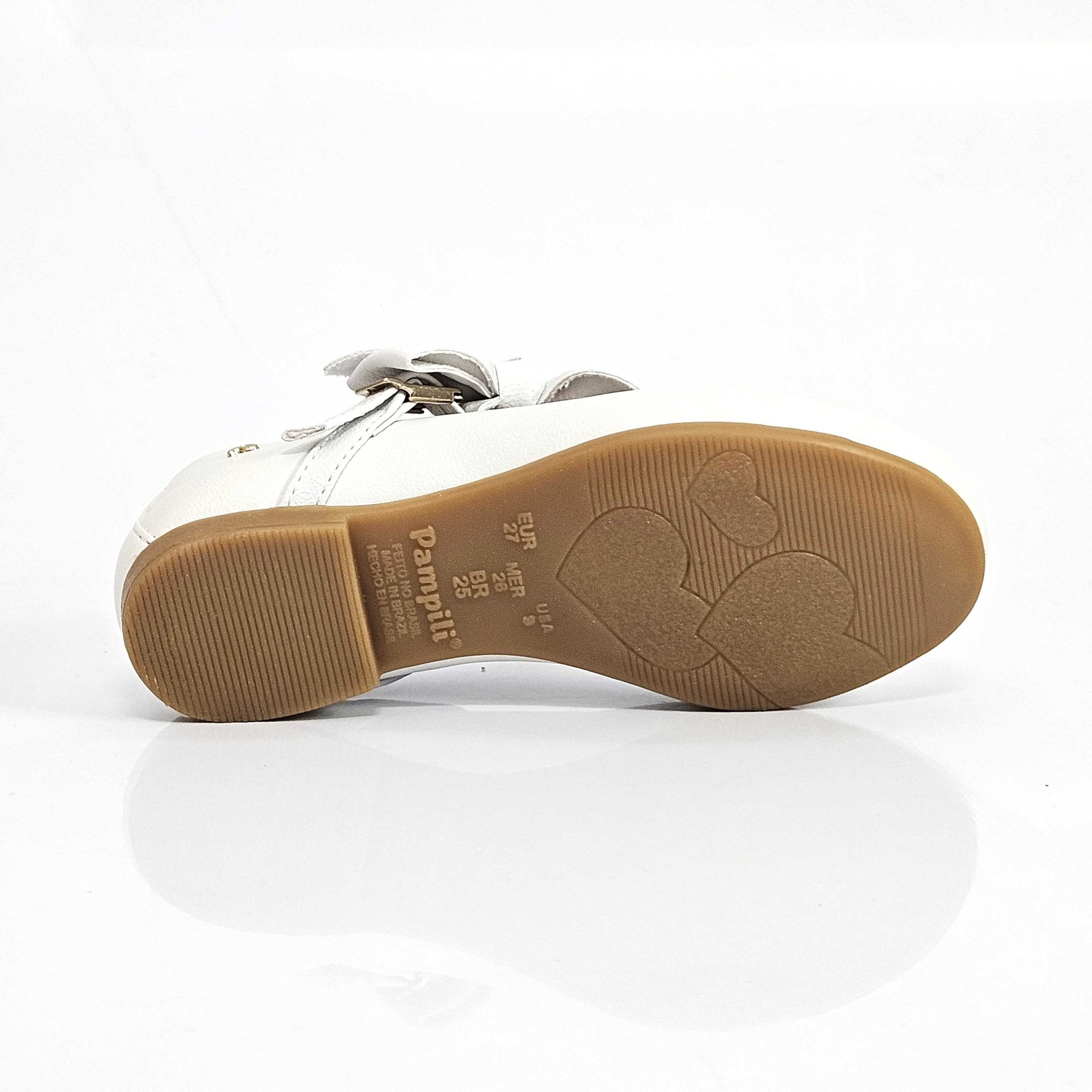 Sapato Boneca Infantil Pampili Angel Com Laço Branco 4