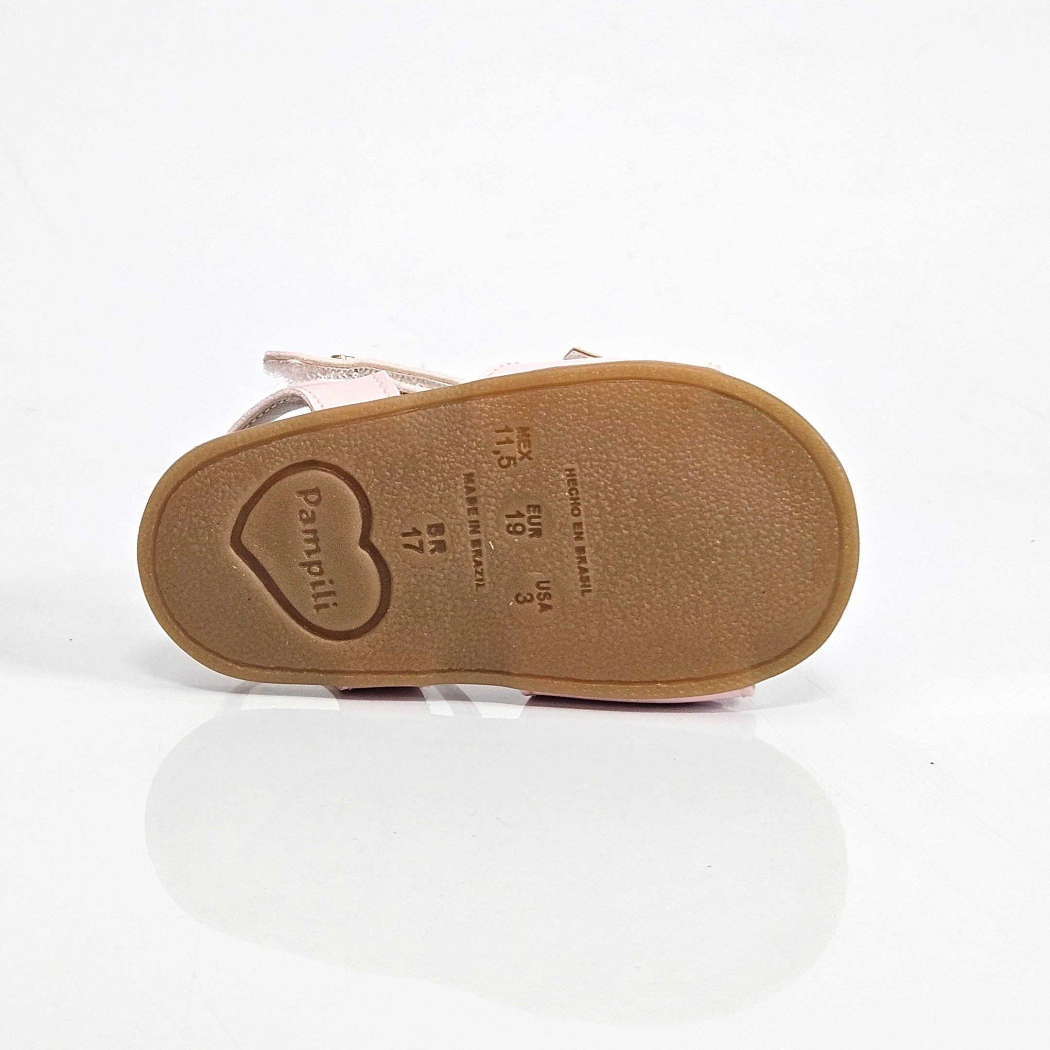 Sandália Infantil Pampili Baby Nana Laço Rosa 4