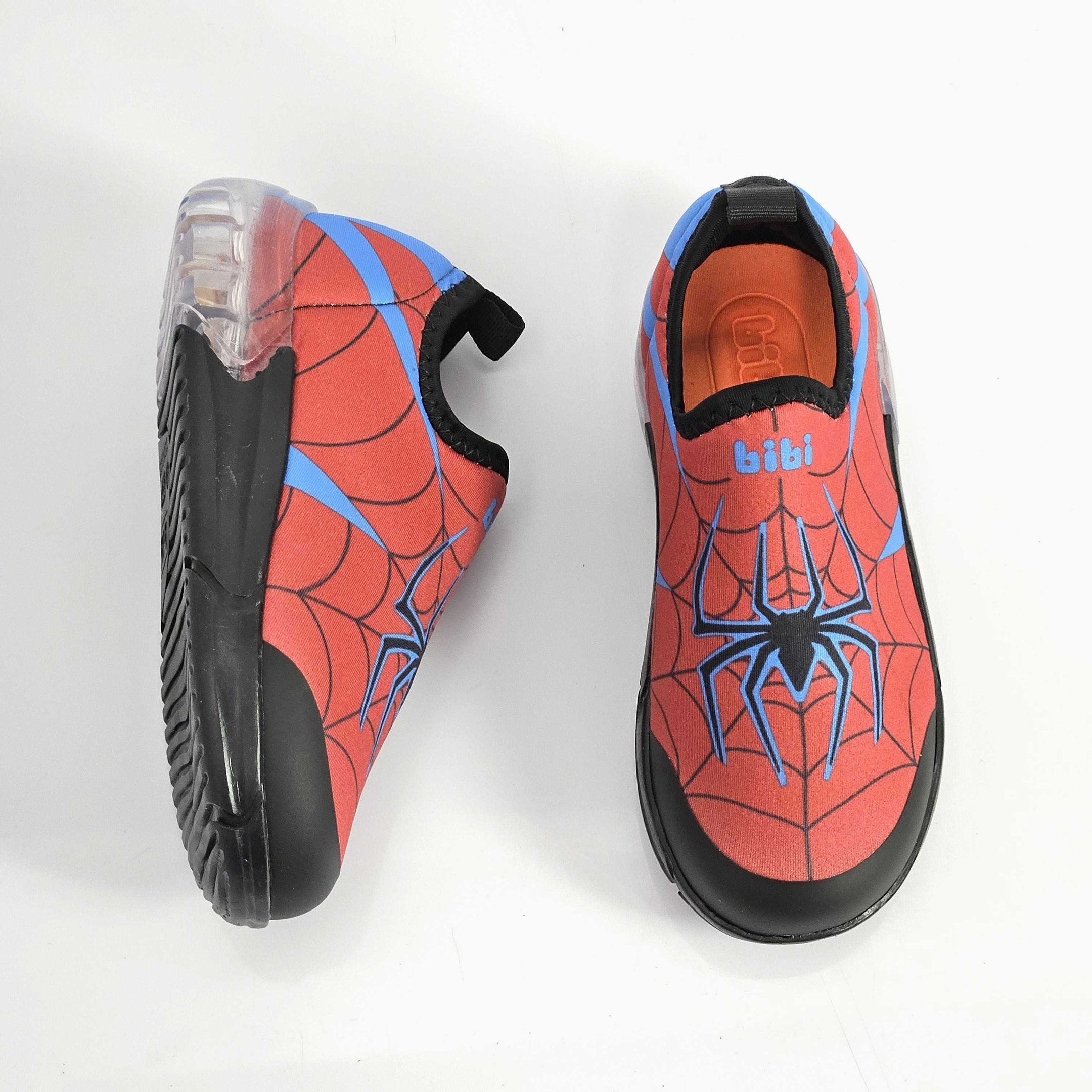 Tênis Infantil Bibi Menino Space LED Aranha Preto/Vermelho 3
