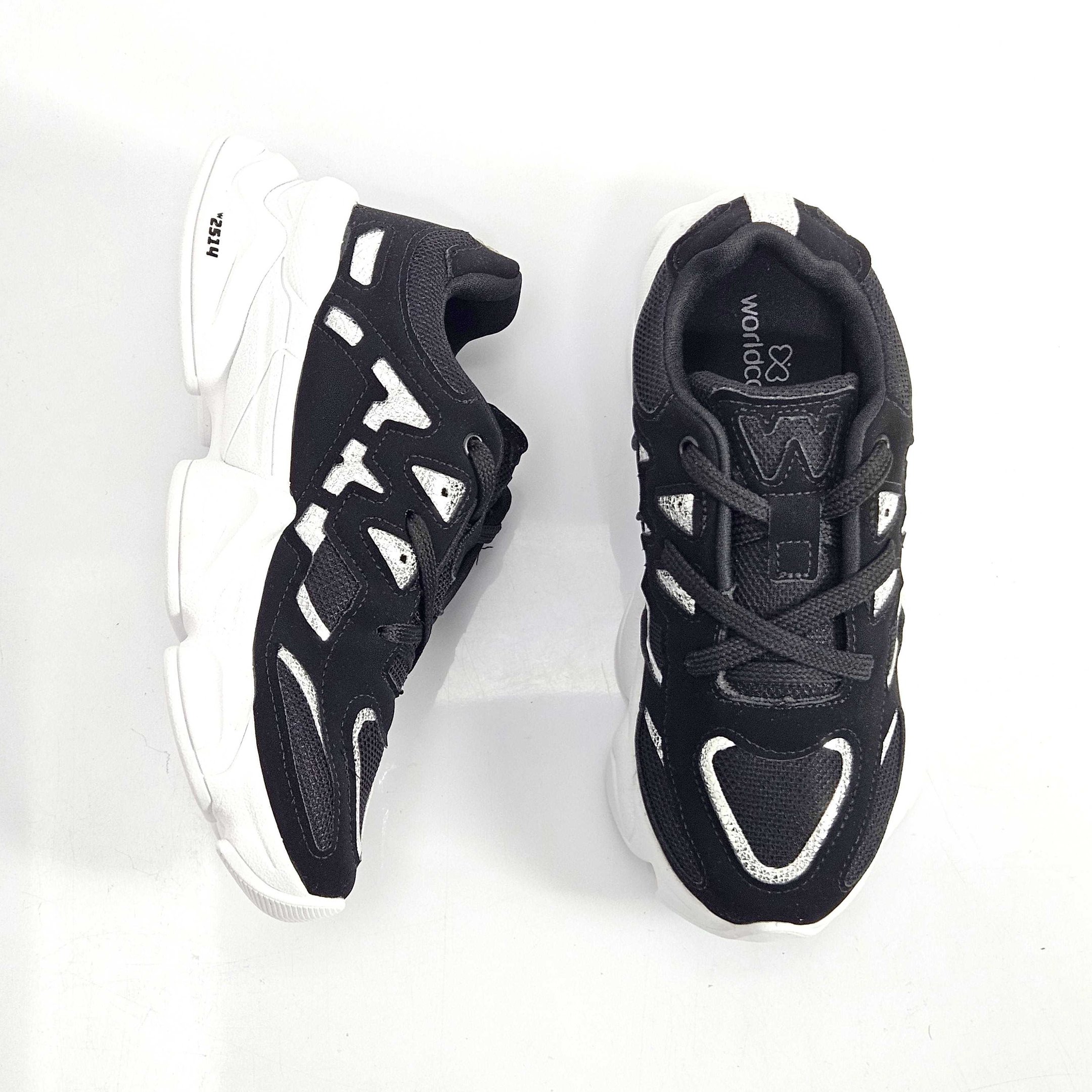 Tênis Infantil World Colors Chunky Menina Preto 2