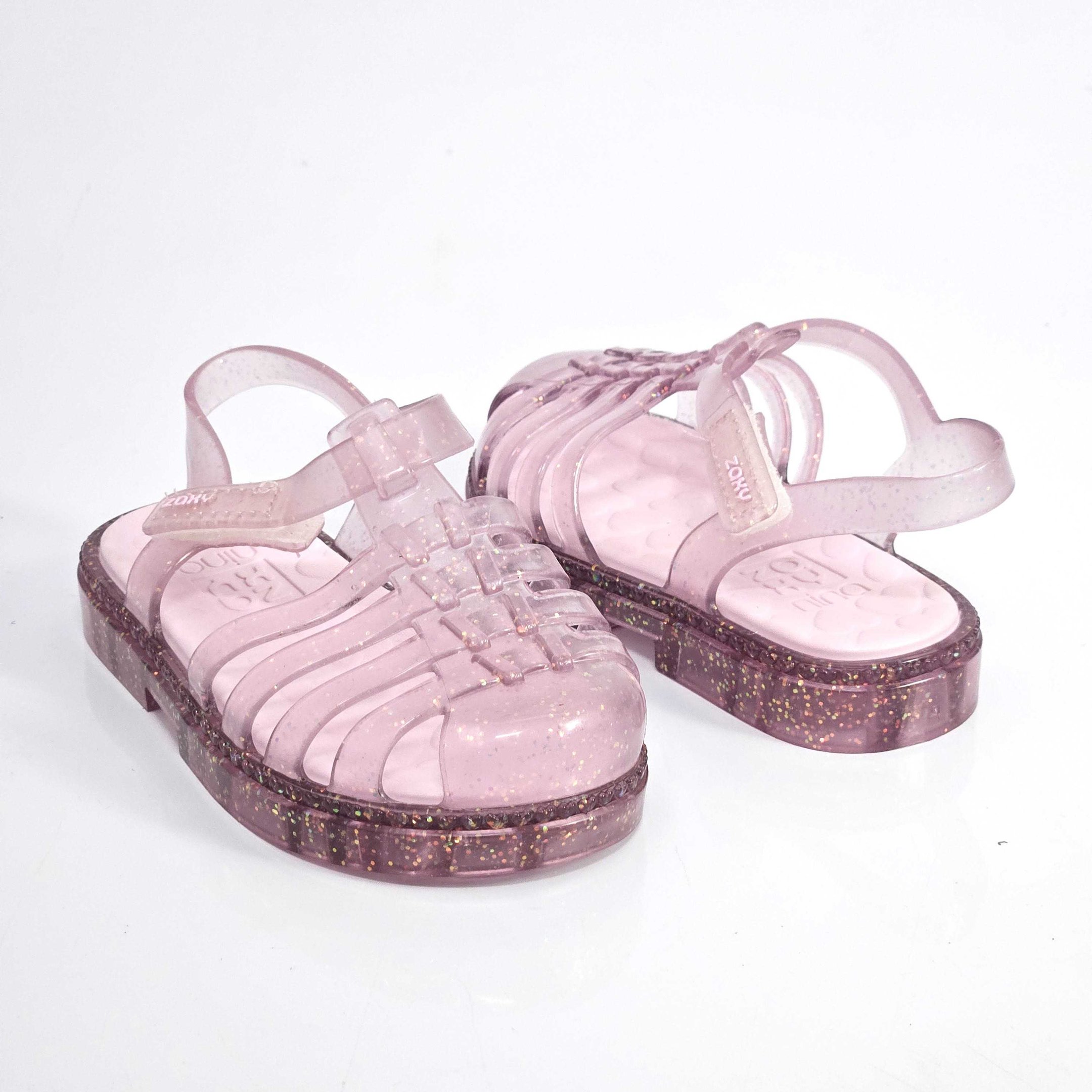 Sandália Infantil Zaxynina Lovely Glitter Baby Rosa 3