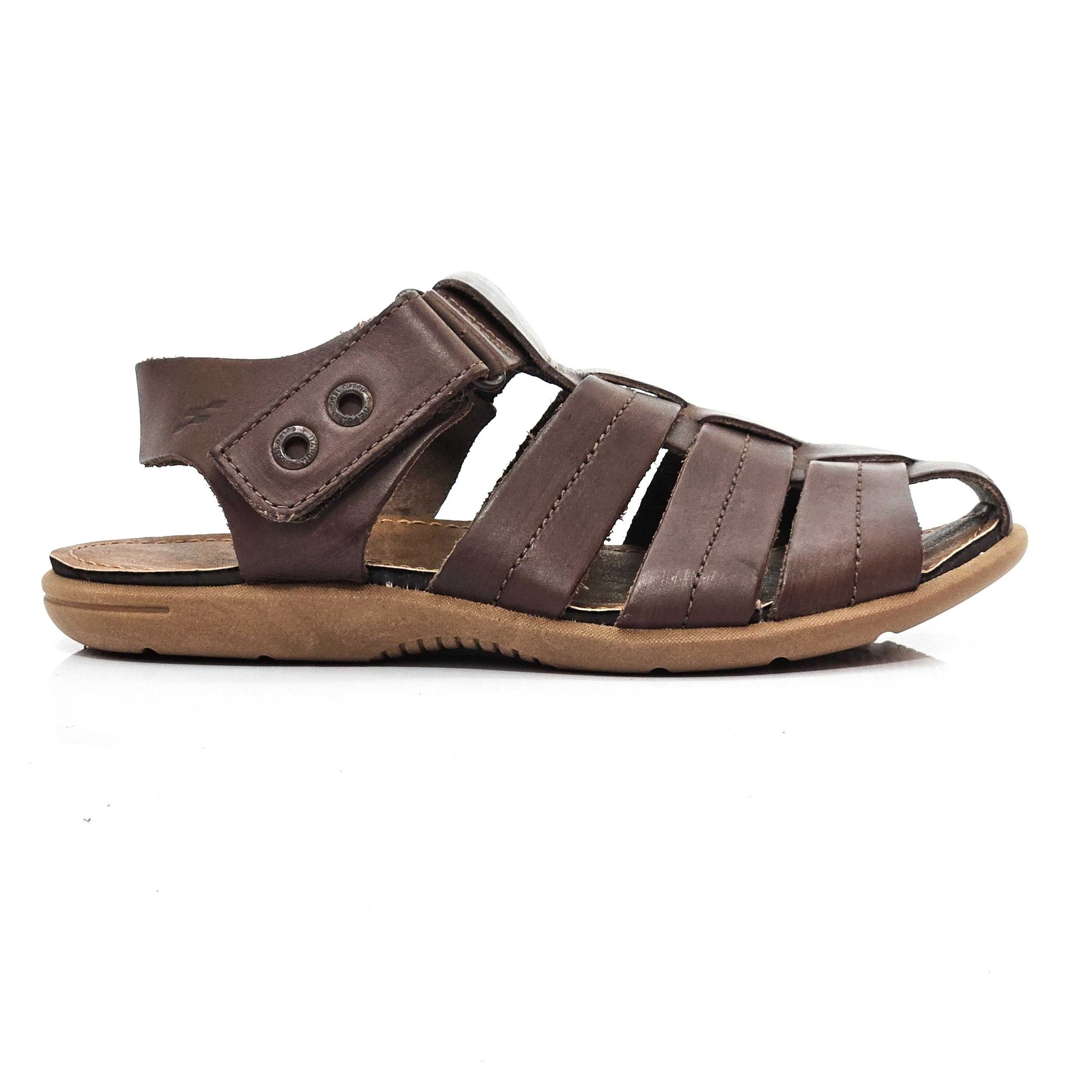 Sandália Papete Fechada Masculina Itapuã Em Couro