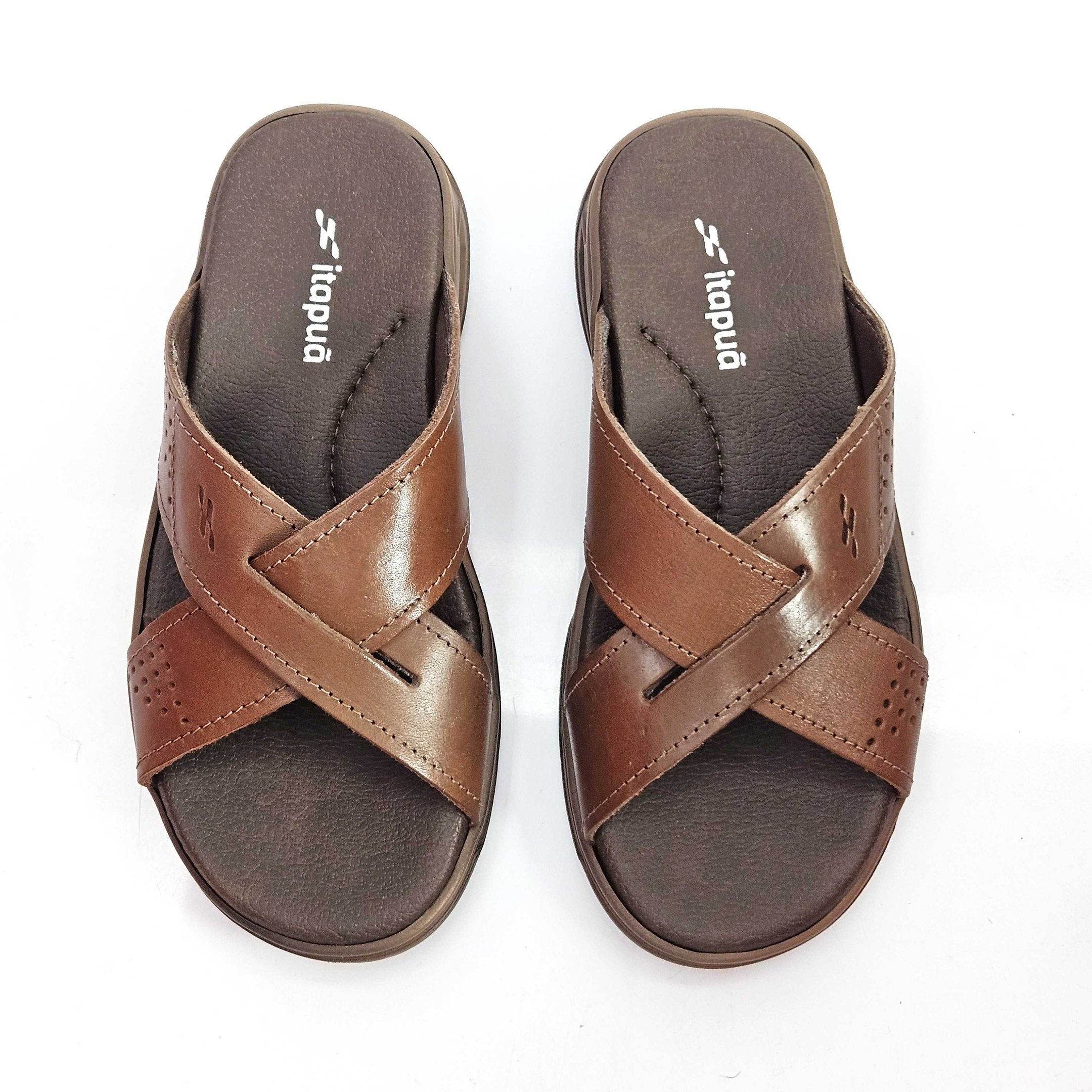 Chinelo Masculino Itapuã Amortecedor Couro Marrom 3
