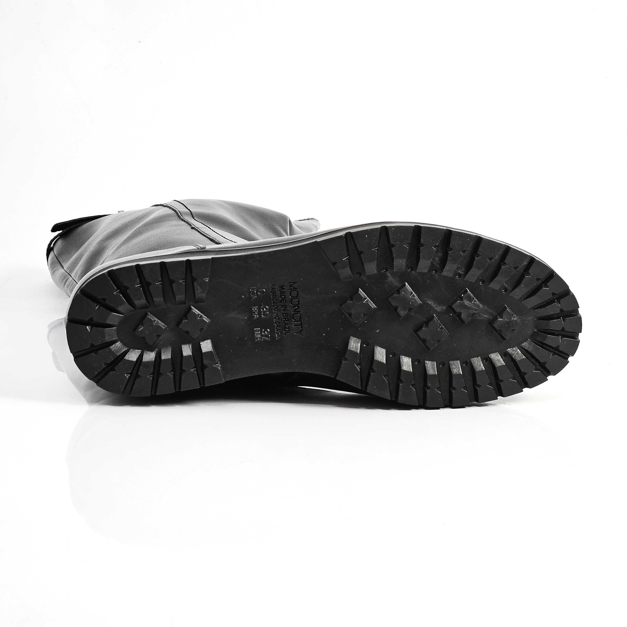 Bota Feminina Mooncity Rasteira Cano Longo Preto 4