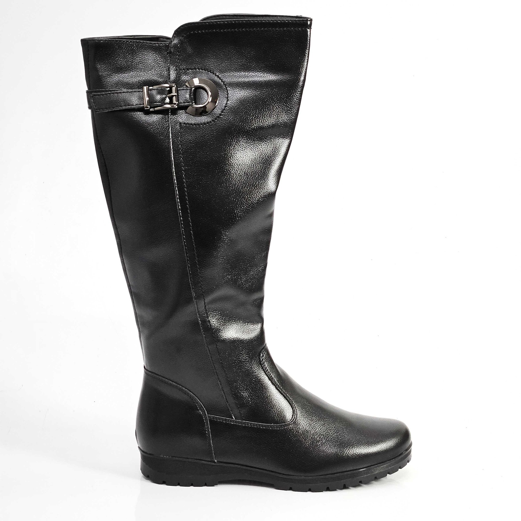 Bota Feminina Mooncity Rasteira Cano Longo