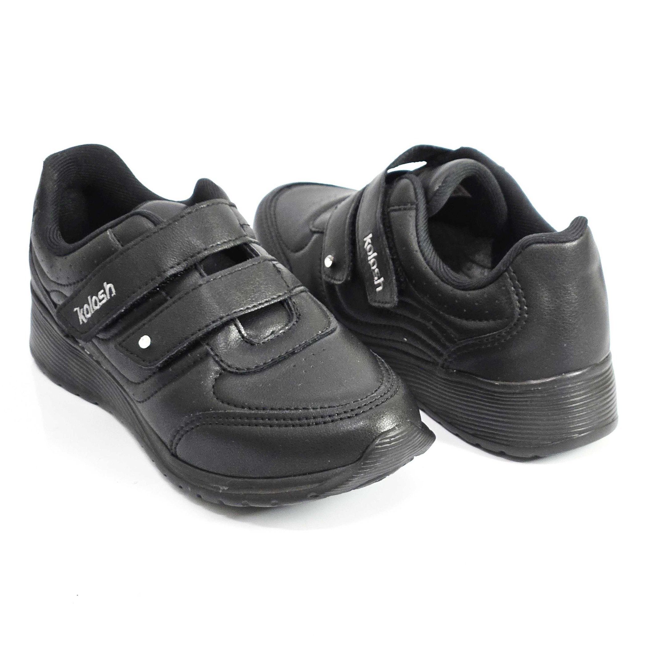 Tênis Feminino Kolosh Upper Anabela Tiras Aderentes Preto 3