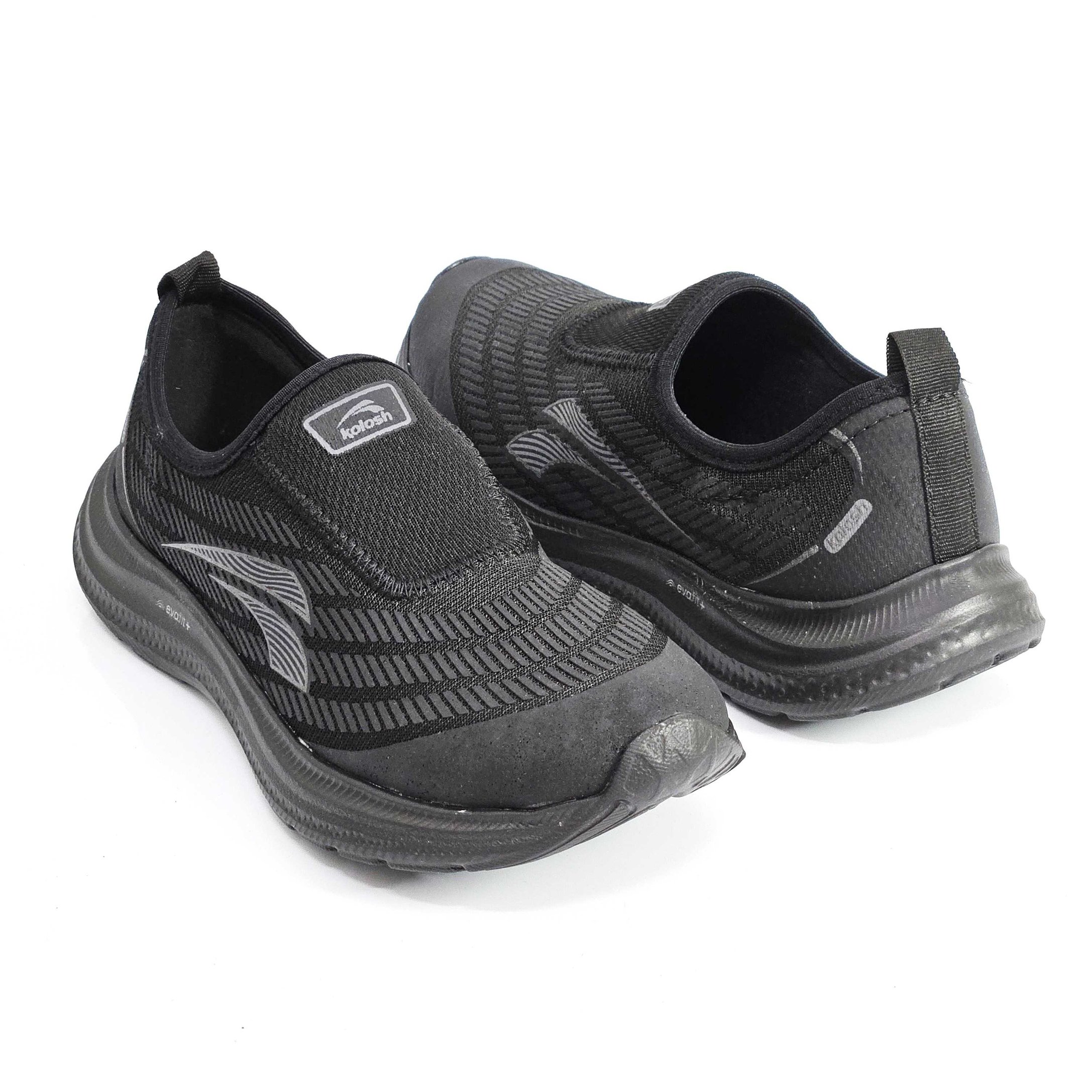 Tênis Feminino Kolosh Slip On Calce Fácil Em Tecido Preto 3