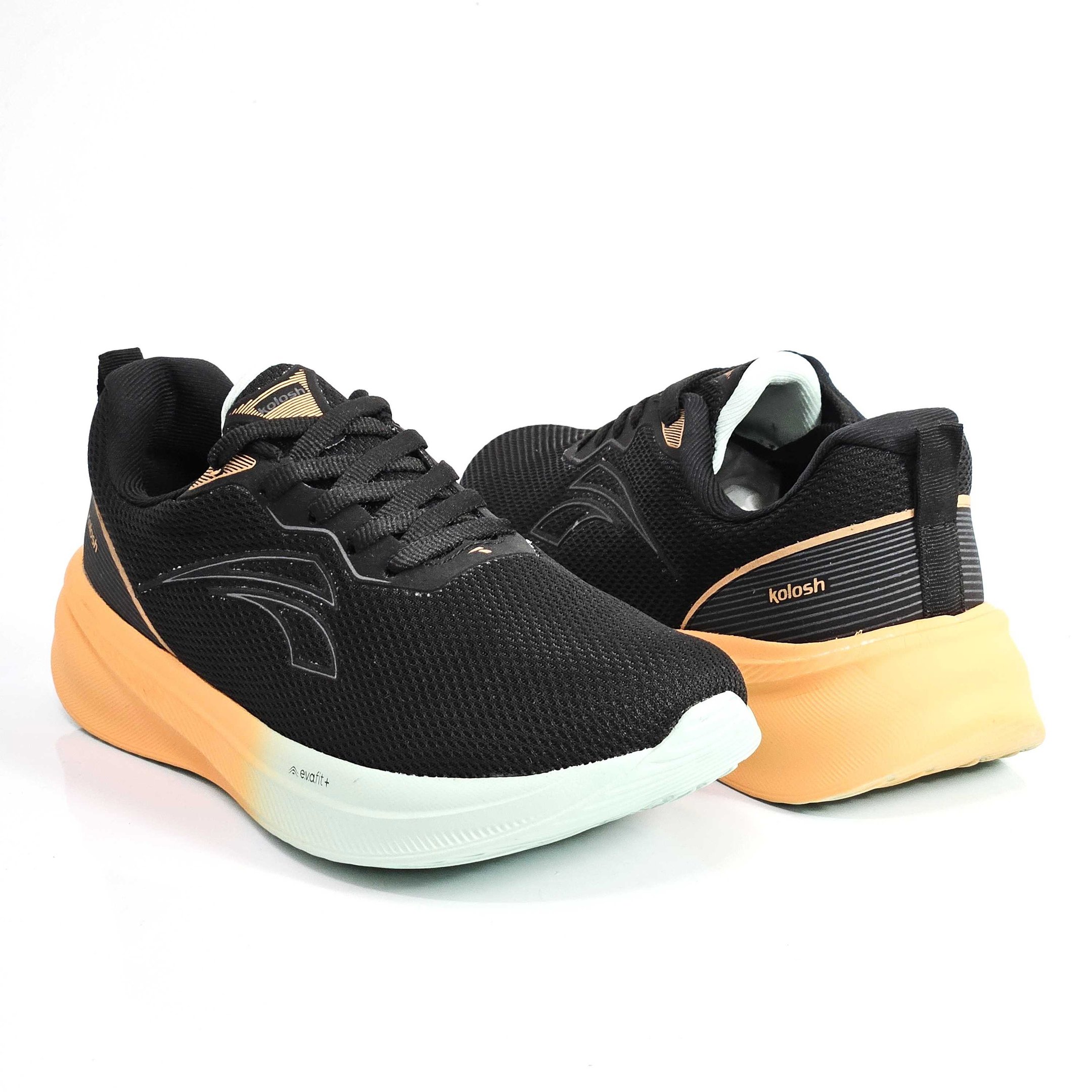 Tênis Feminino Esportivo Kolosh Com Cadarço Preto 3