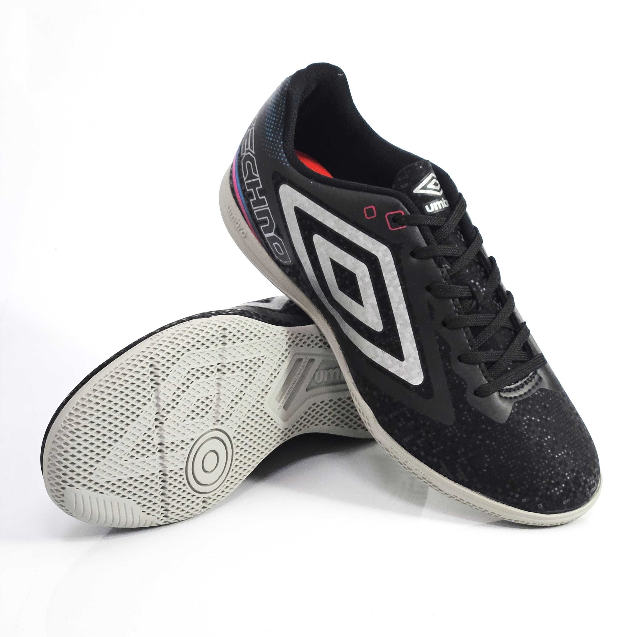 Chuteira Umbro Indoor Techno II Futsal Preto/Cinza 3