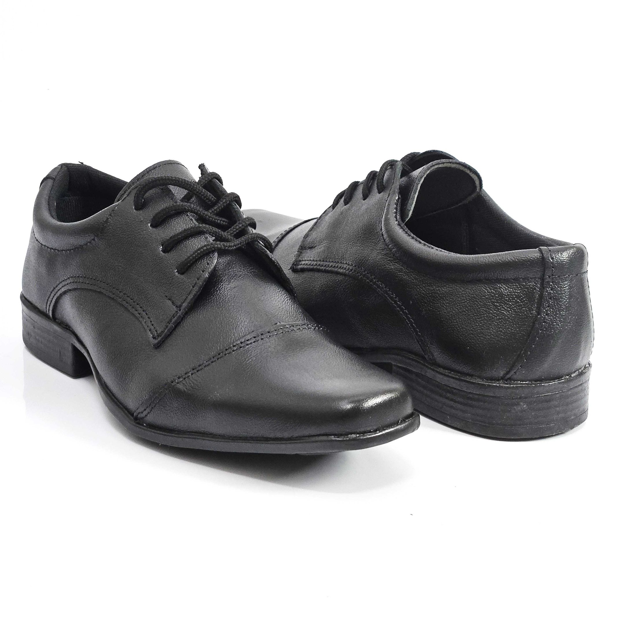 Sapato Masculino Social Andar Shoes Couro Cadarço Preto 3