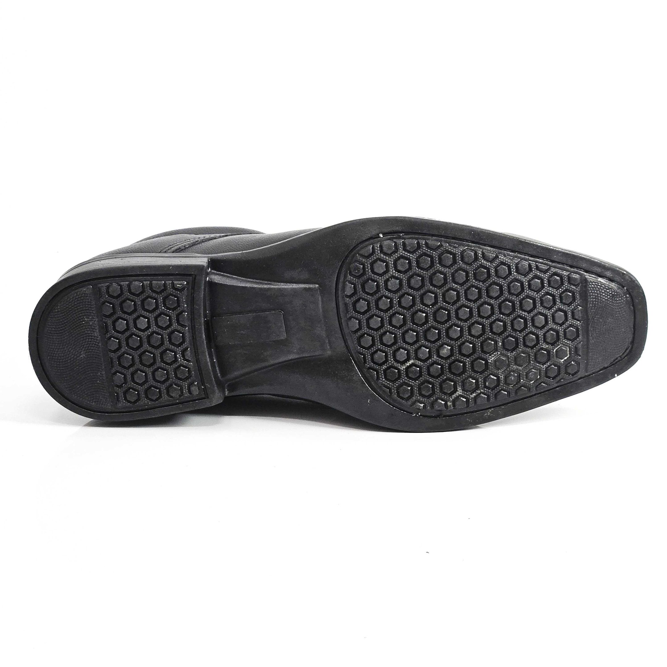 Sapato Masculino Social Andar Shoes Couro Cadarço Preto 4