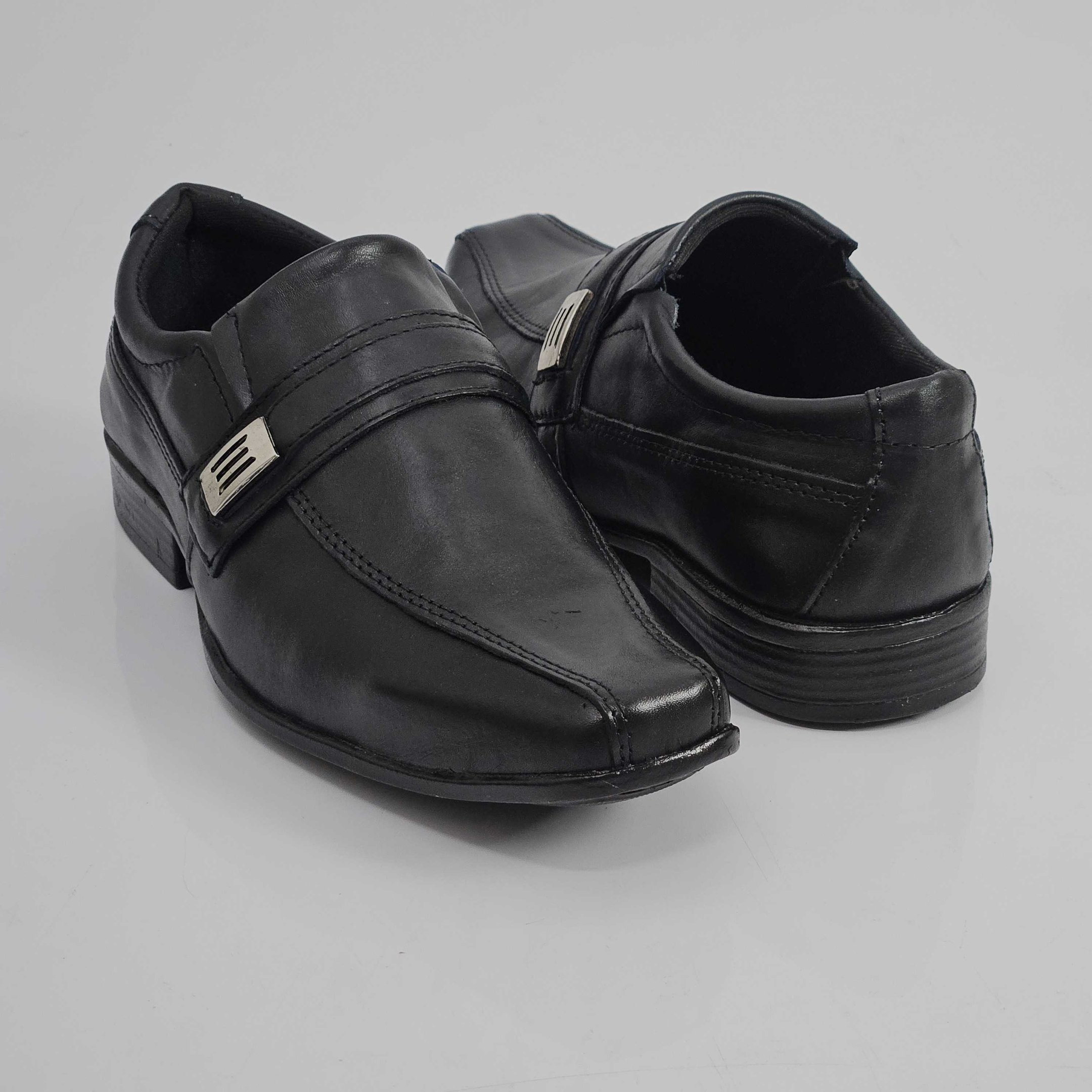 Sapato Masculino Social Andar Shoes Couro Esporte Fivela Preto 3