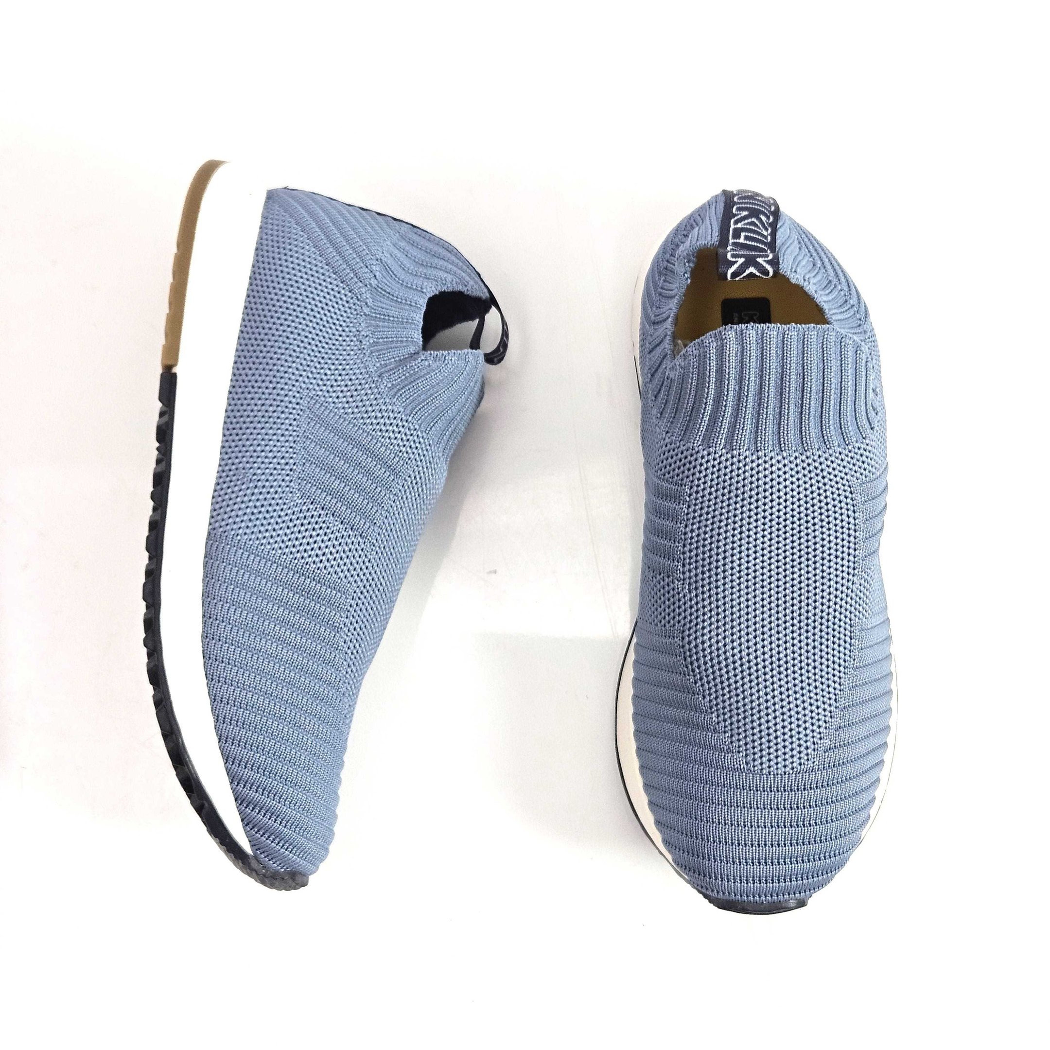 Tênis Infantil Klin Slip On Knit Walk Kids Calce Fácil Azul 2