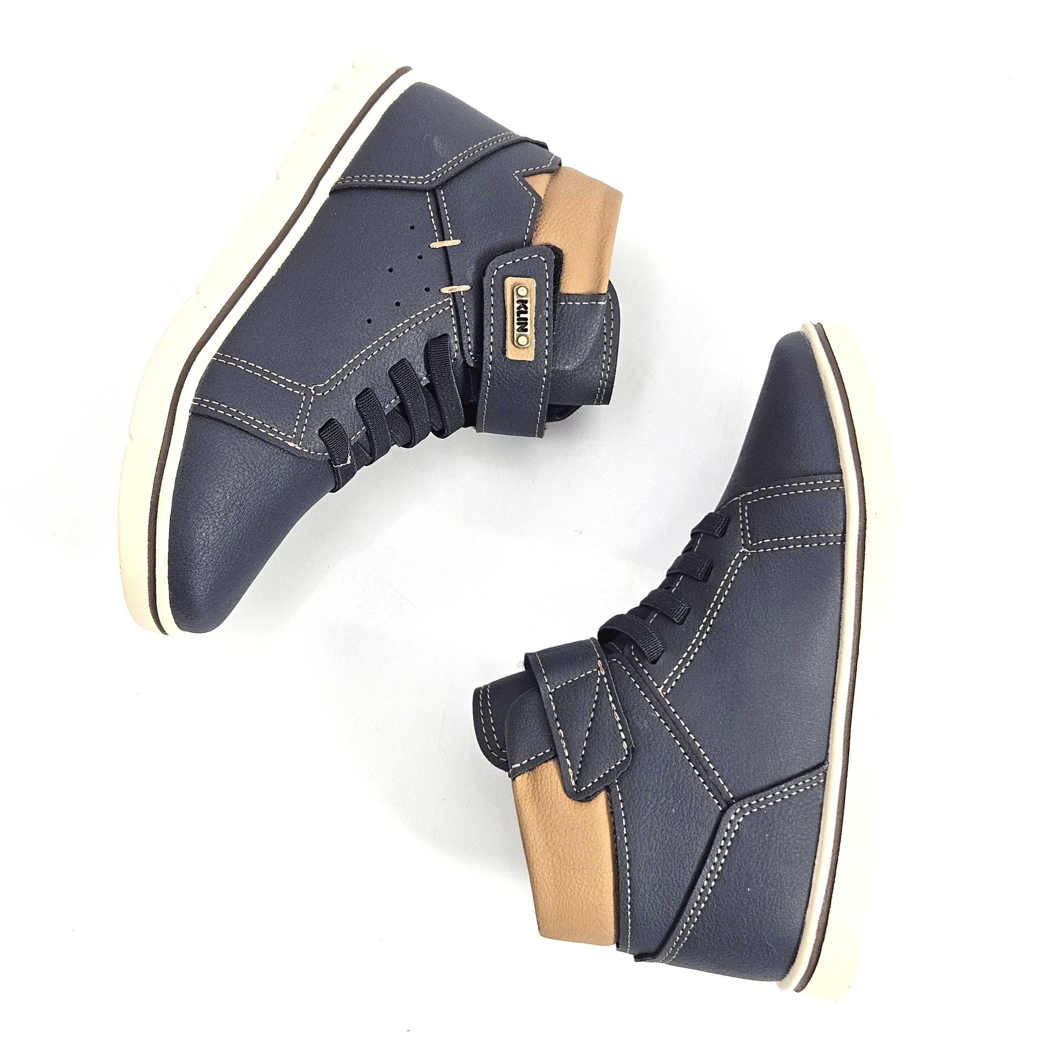 Tênis Infantil Klin MID Flyer Cano Médio Elástico Azul Marinho 2