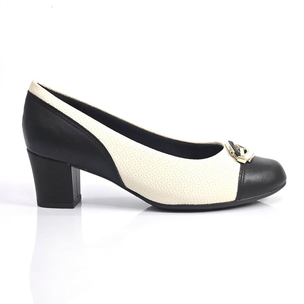 Sapato Feminino Piccadilly Salto Médio Bico Redondo