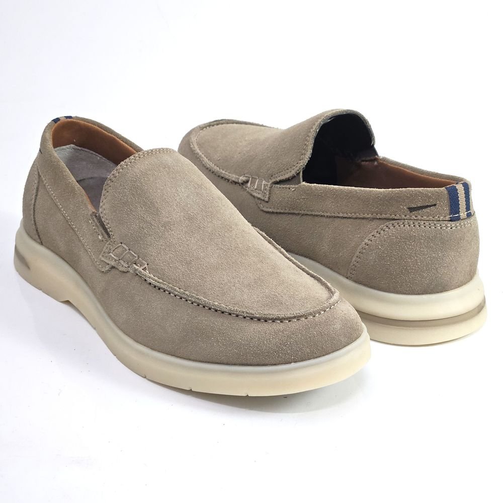 Mocassim Masculino Ferracini Malta Plus Camurça Taupe 3