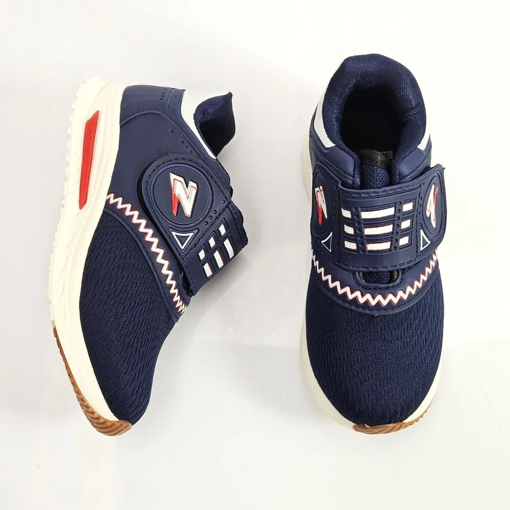 Tênis Infantil Menino Zeus Kids Calce Fácil Tecido Azul Marinho 2