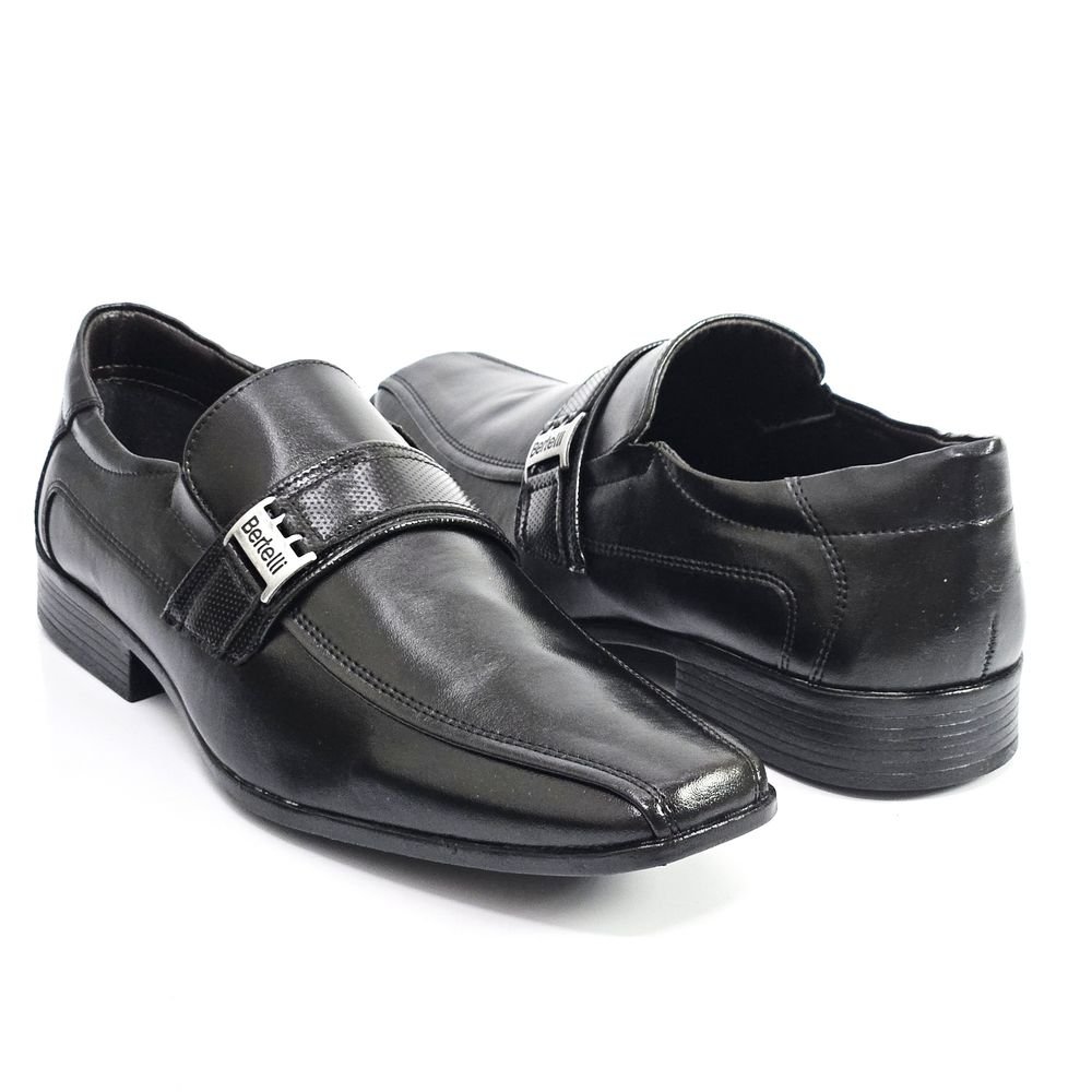 Sapato Social Masculino Bertelli Malbec Esporte Preto 3