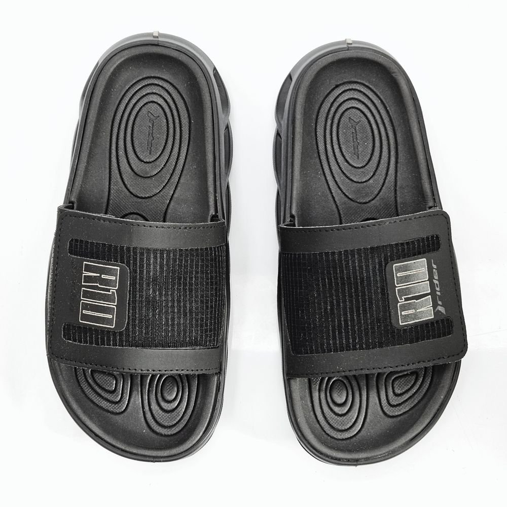 Chinelo Masculino Rider R Power Ronaldinho R10 Slide Preto 2