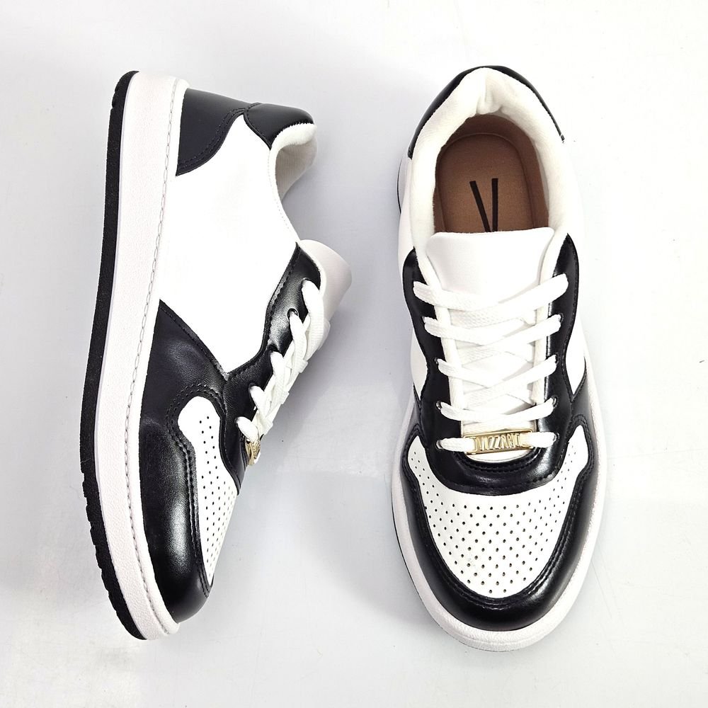 Tênis Feminino Vizzano Casual Urbano Cadarço Branco/Preto 2