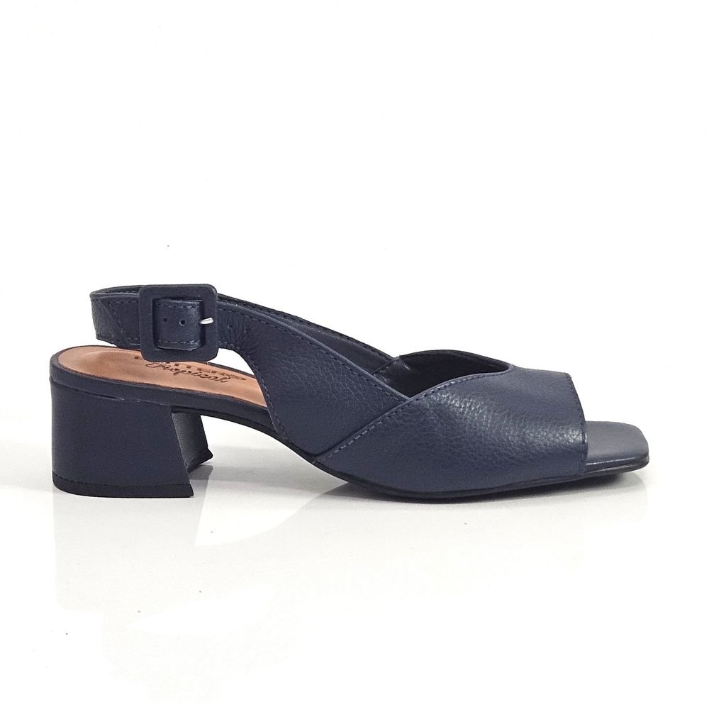 Sandália Feminina Bottero Couro Salto Baixo Bloco