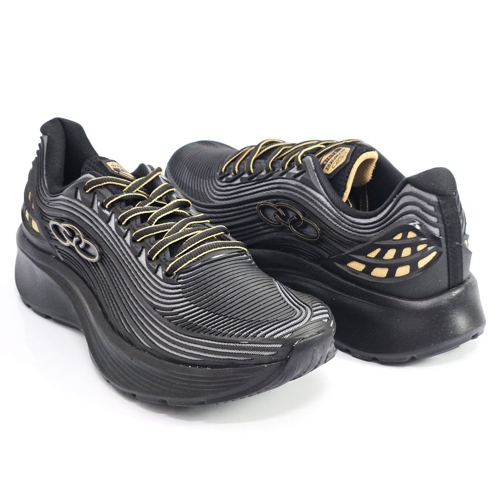 Tênis Esportivo Olympikus Fluir Masculino Preto/Chumbo 3