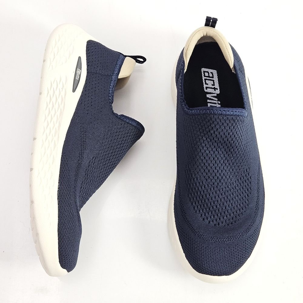 Tênis Masculino Actvitta Slip On Tecido Azul Marinho 2