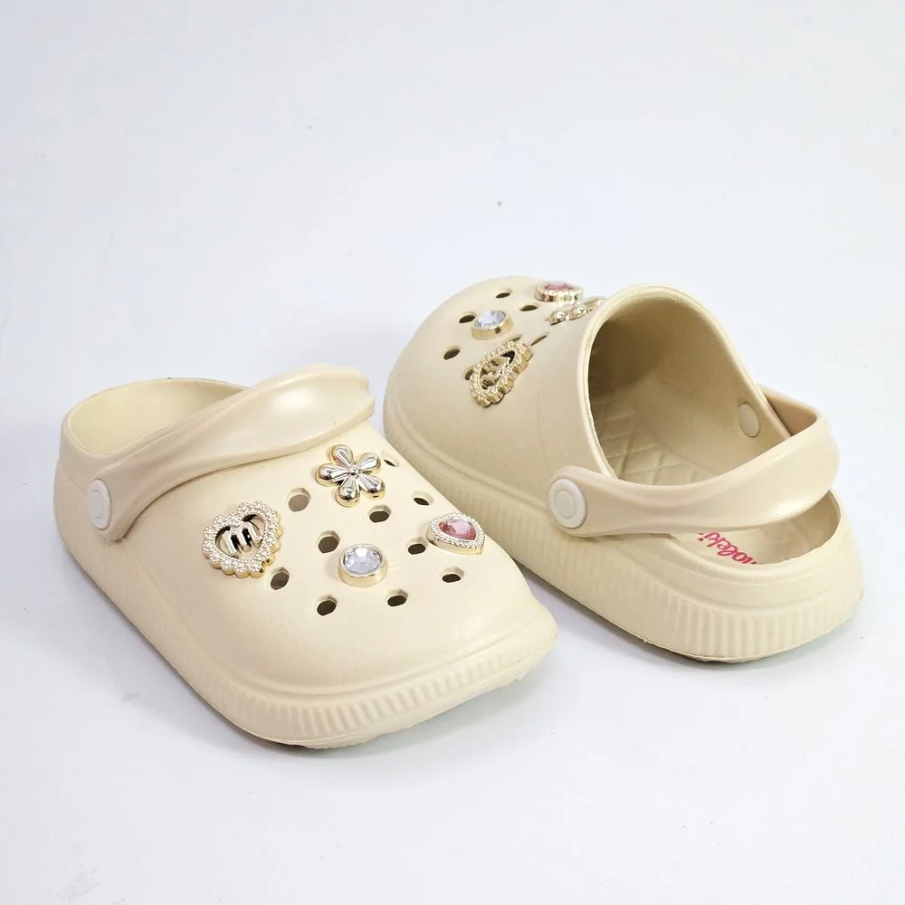 Babuche Infantil Menina Molekinha EVA Bottom Bege 3