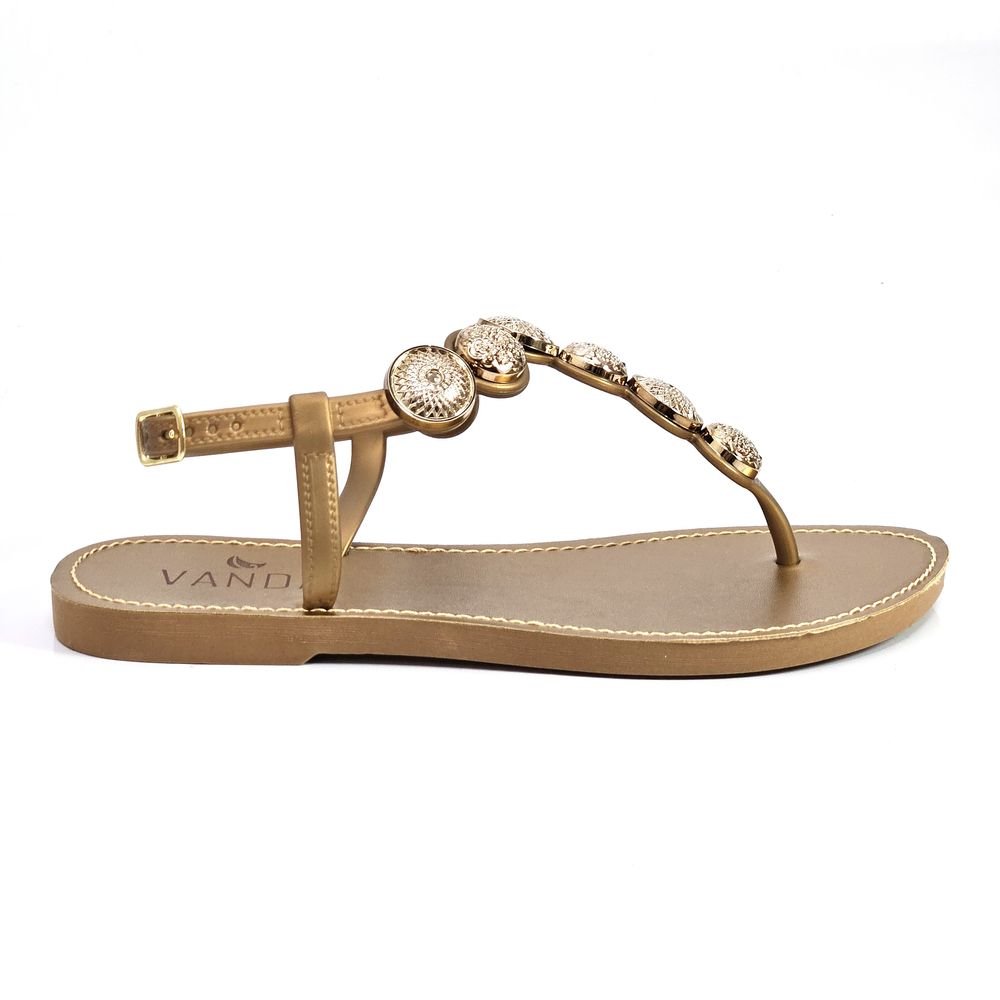 Chinelo Feminino de Dedo Detalhes Fashion Com Fivela